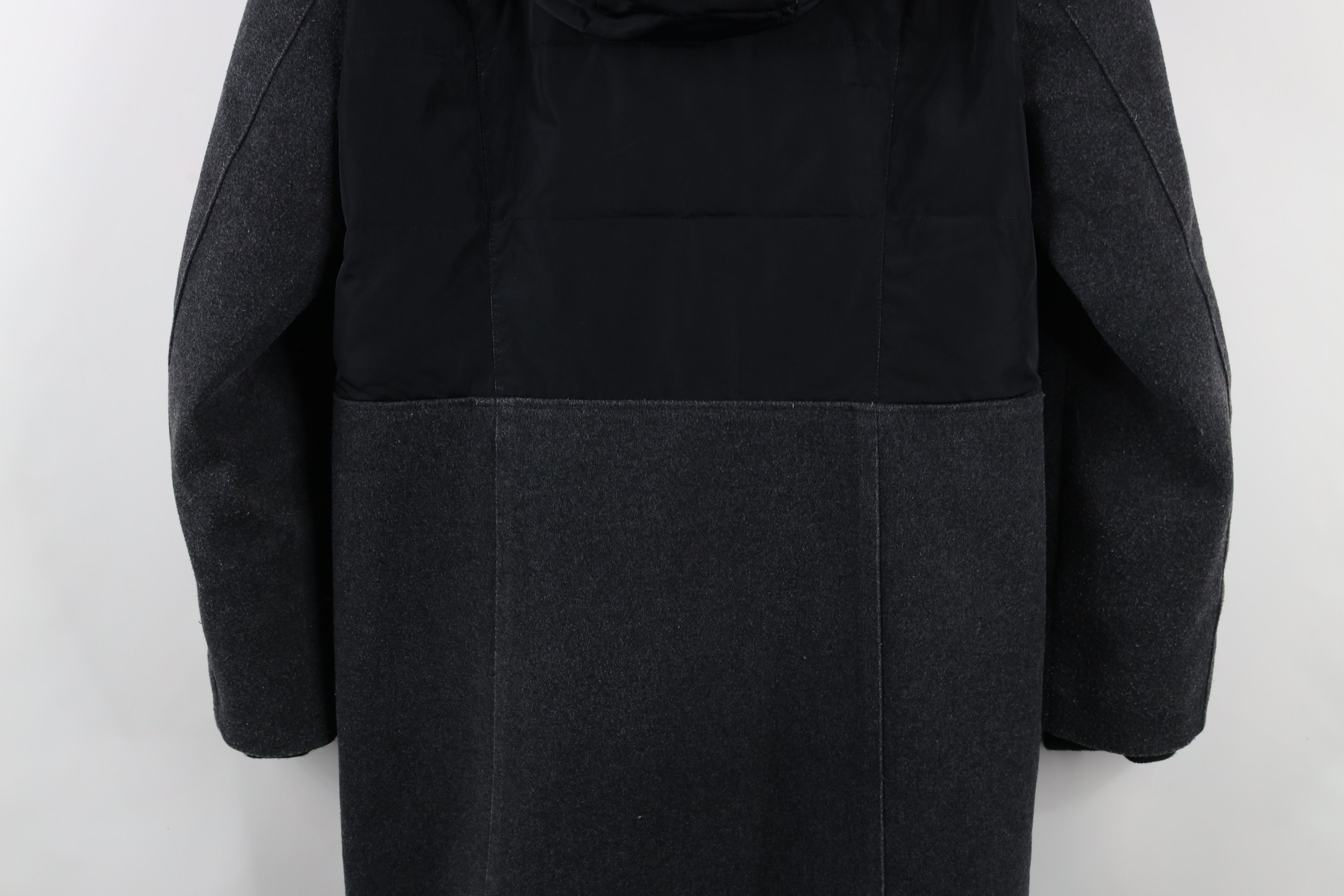 Lands' End × Vintage Lands End Wool Faux Fur Duck Down Hooded Jacket Coat Size M / US 6-8 / IT 42-44 - 15 Thumbnail