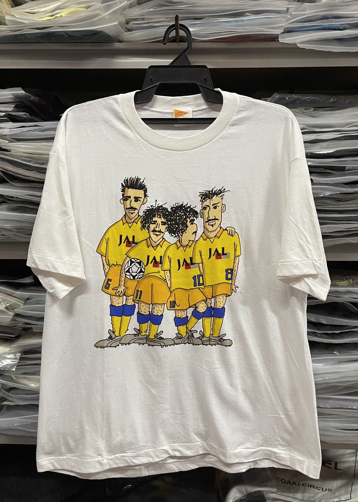 Japanese Brand Vintage Japan Football Back Hit Print🔥🔥🔥 Size US XL / EU 56 / 4 - 1 Thumbnail