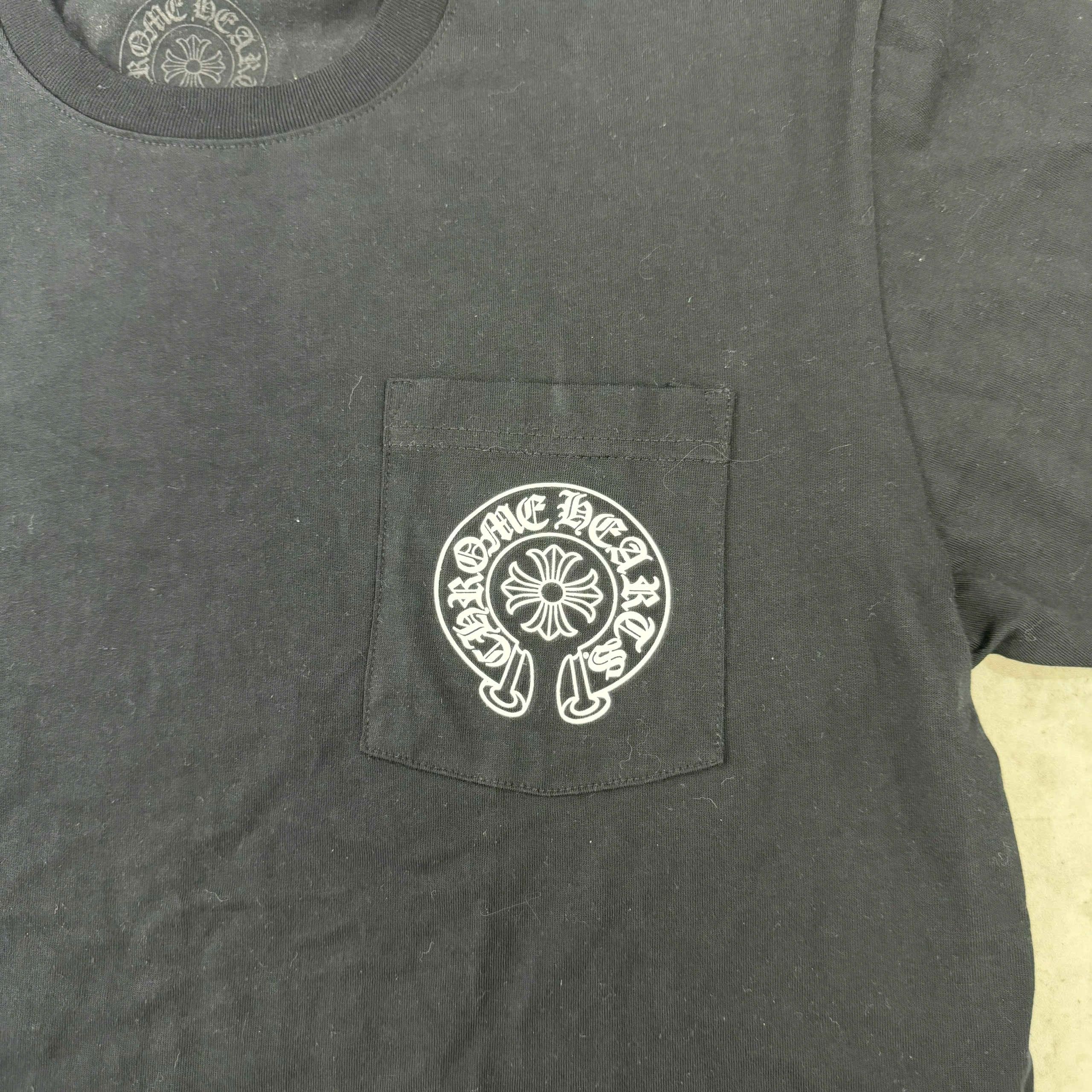 Chrome Hearts Chrome Hearts Black Tee Horseshoe Size US XL / EU 56 / 4 - 7 Thumbnail