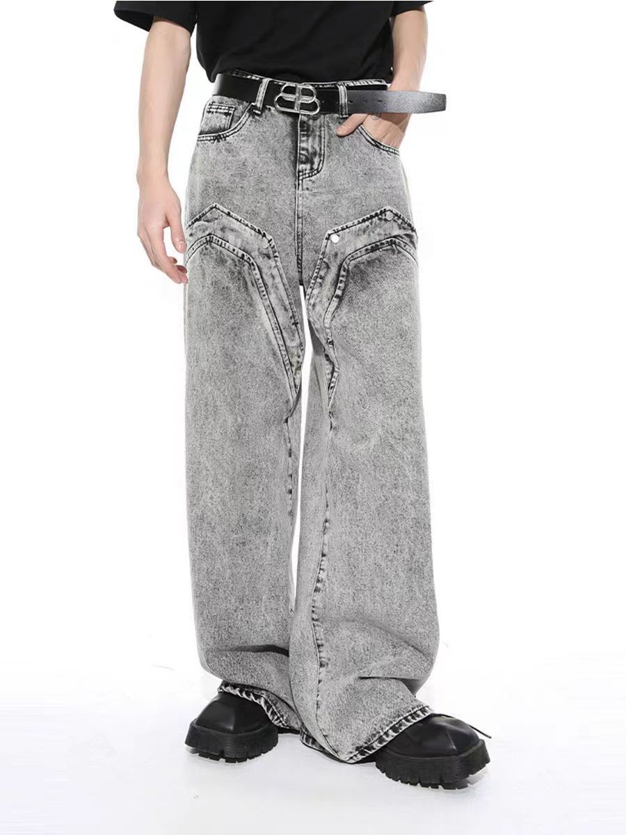 Japanese Brand × Jean Vintage wash baggy micro flare jeans Size US 34 / EU 50 - 2 Thumbnail