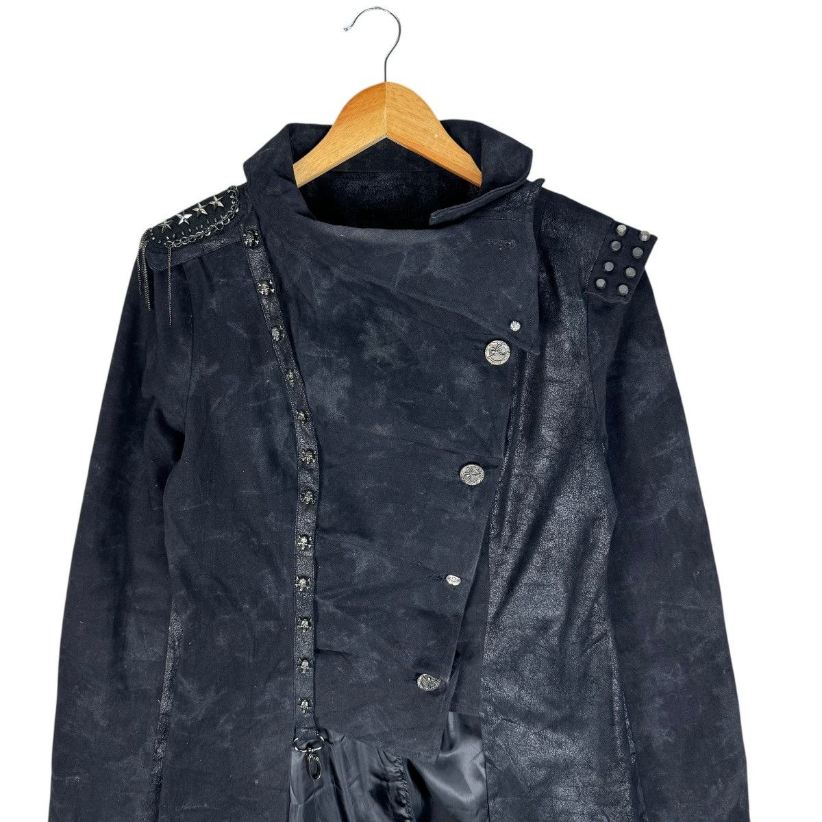 If Six Was Nine × Japanese Brand ☀️PUNKRAVE GOTH PUNK SKULL BUTTON JACKET Size XL / US 12-14 / IT 48-50 - 3 Thumbnail