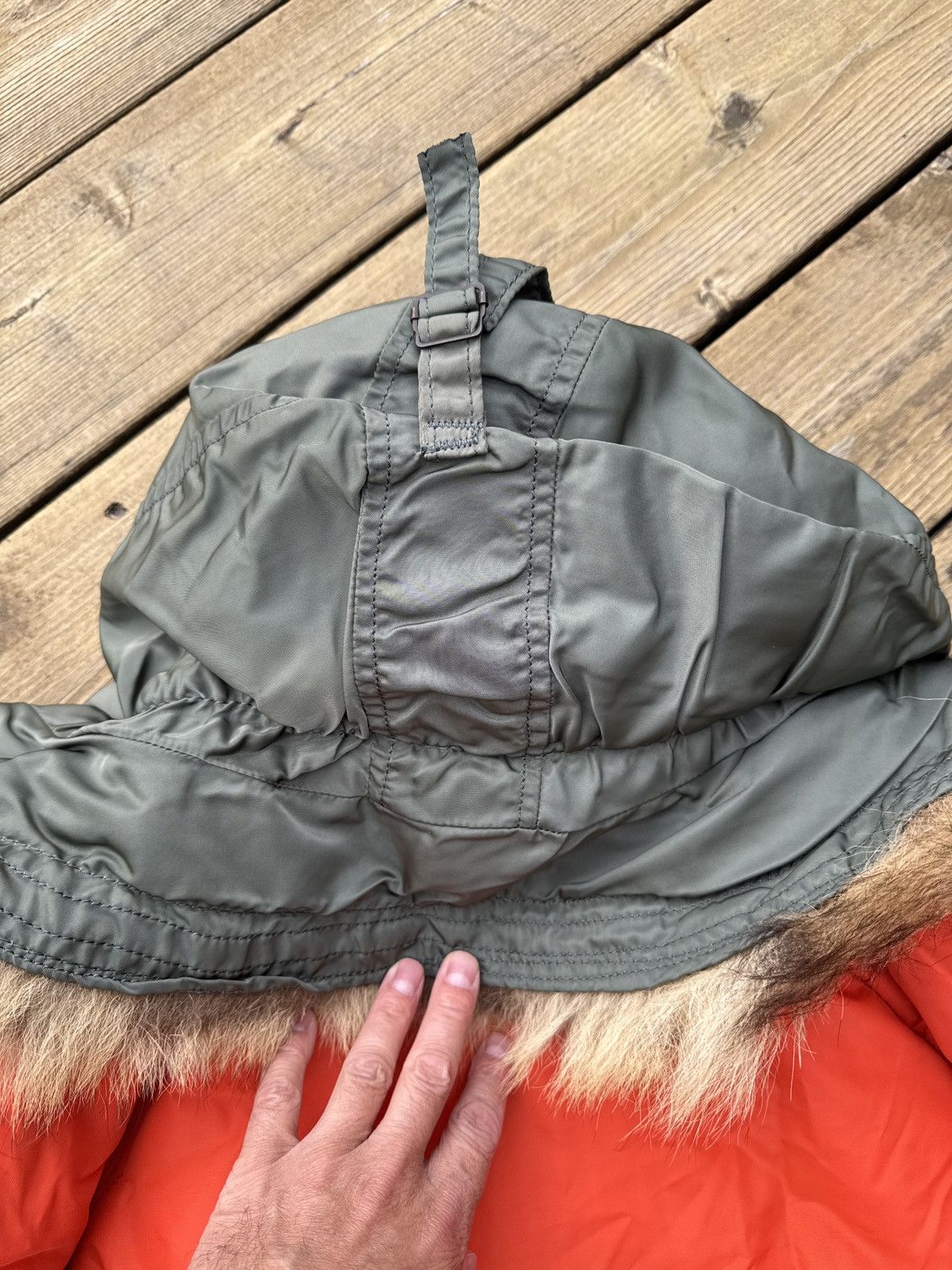 Vintage Vintage 1972 Air Force N-3B Parka Jacket Large Olive Orange Size US L / EU 52-54 / 3 - 15 Thumbnail