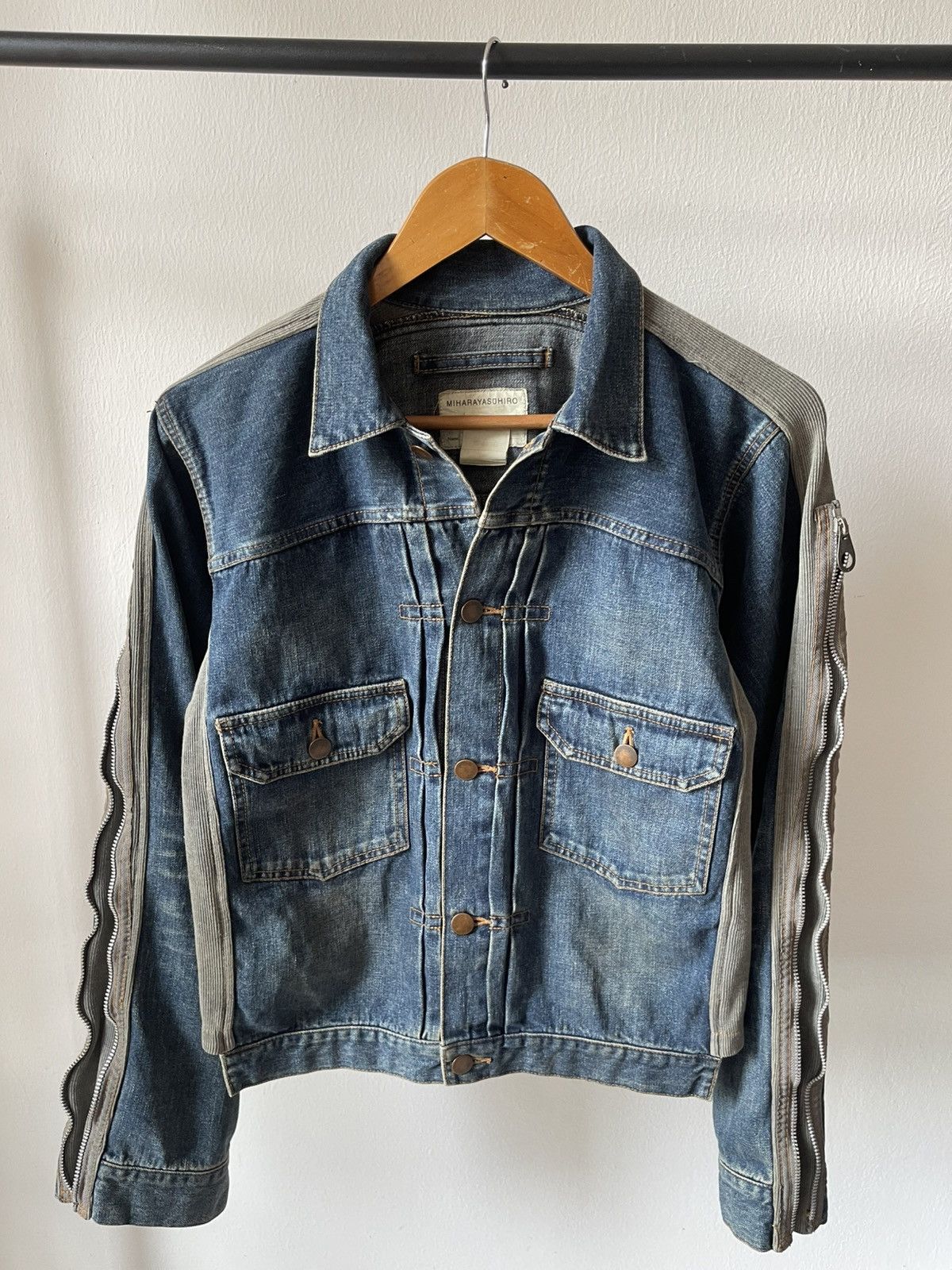 Maison MIHARA YASUHIRO Miharayasuhiro Hybrid TYPE 2 Denim Jacket 10 Size US S / EU 44-46 / 1 - 2 Thumbnail