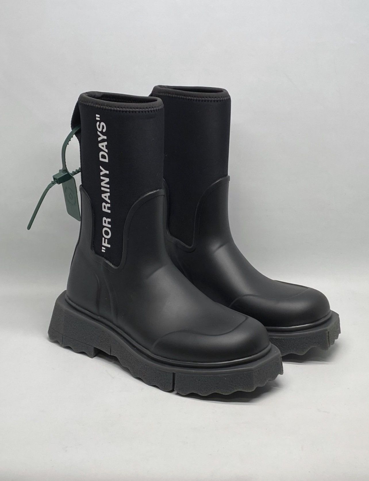 Off-White Off-White Sponge Rubber Rain Boots size 38 Size US 8 / IT 38 - 1 Thumbnail