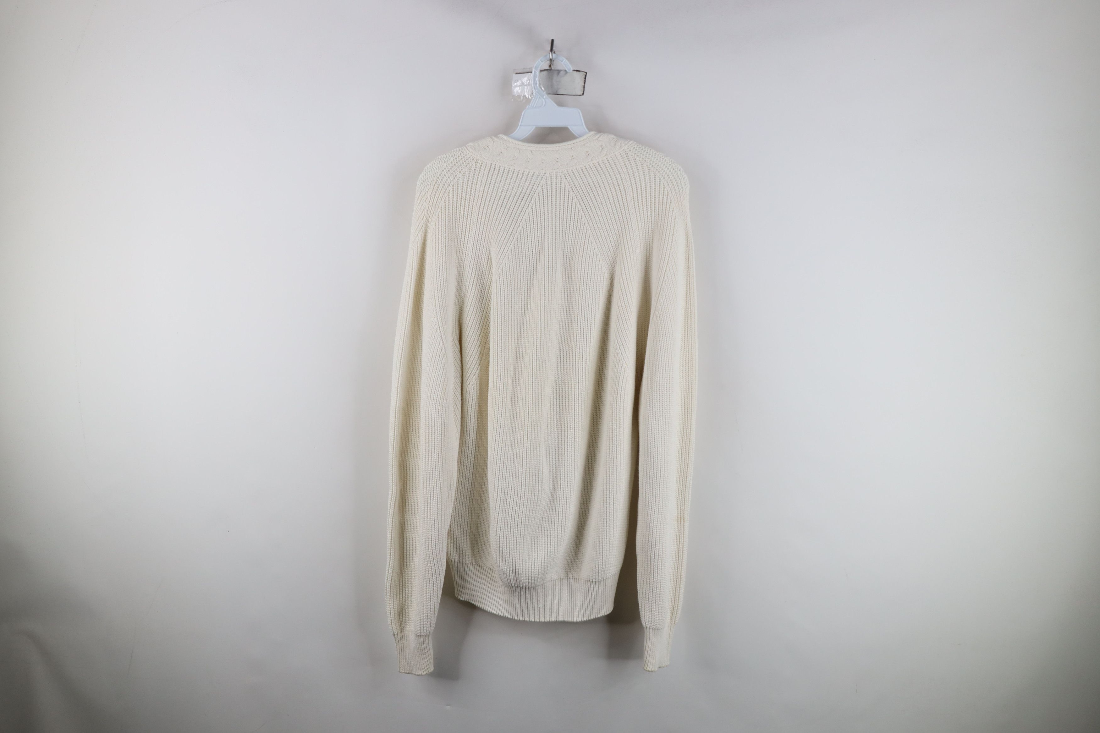 Nautica Vintage 90s Nautica Sailing Chunky Ribbed Knit Sweater White Size US M / EU 48-50 / 2 - 12 Thumbnail