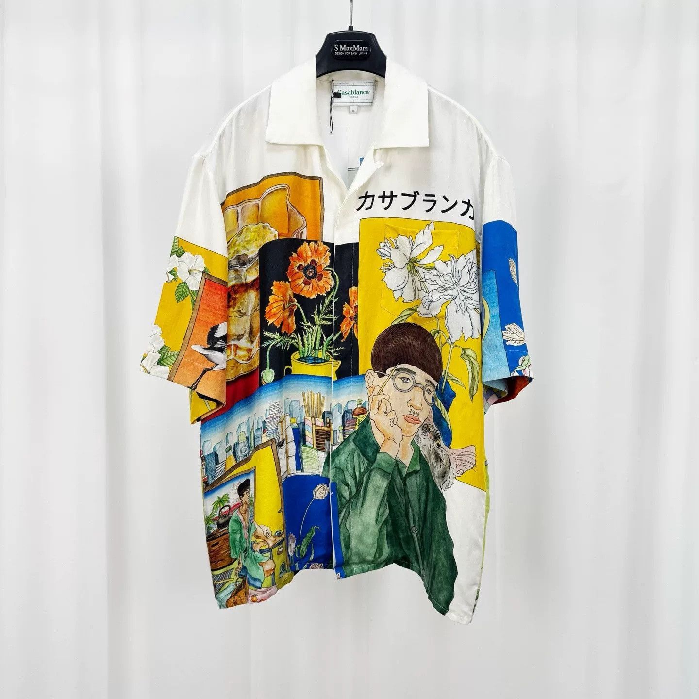 Casablanca Casablanca Portrait Hawaiian Silk Short-Sleeve Shirt Size US M / EU 48-50 / 2 - 1 Thumbnail