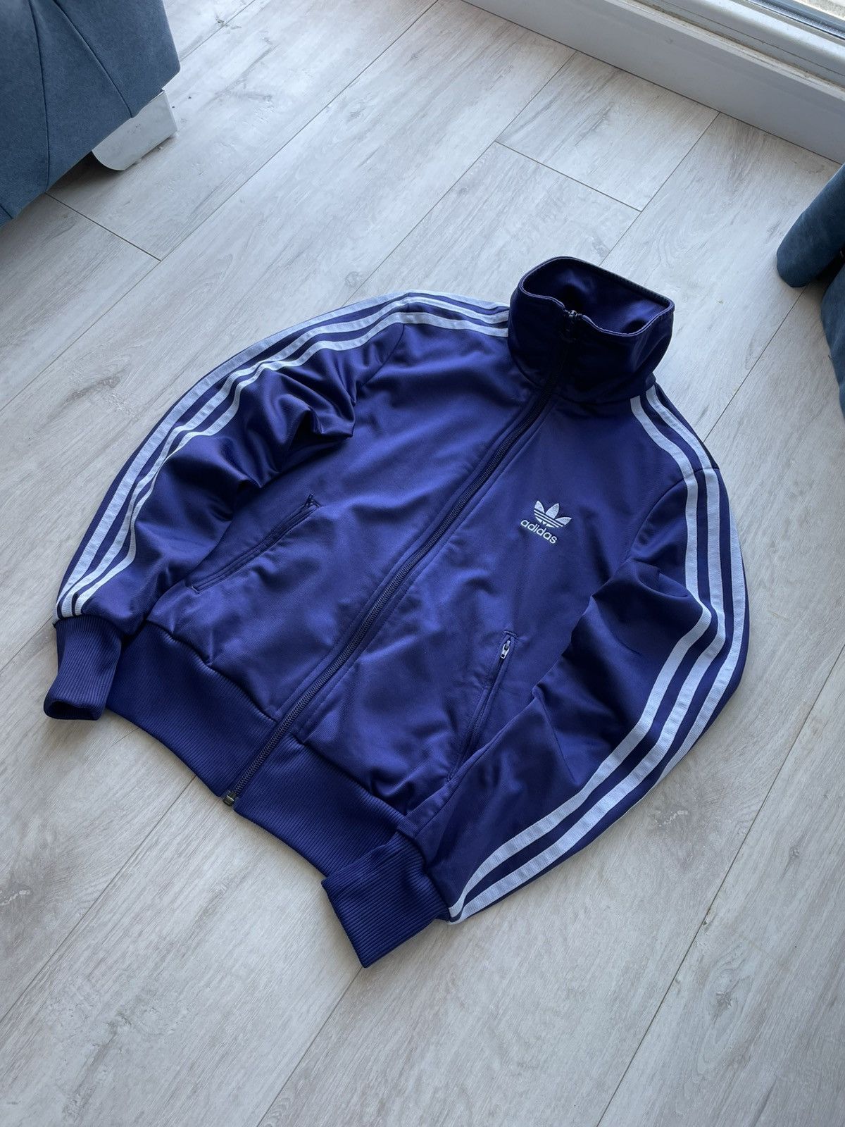Adidas Vintage 00’s Adidas Firebird Y2K Big Logo Track Jacket RARE Size S / US 4 / IT 40 - 1 Thumbnail