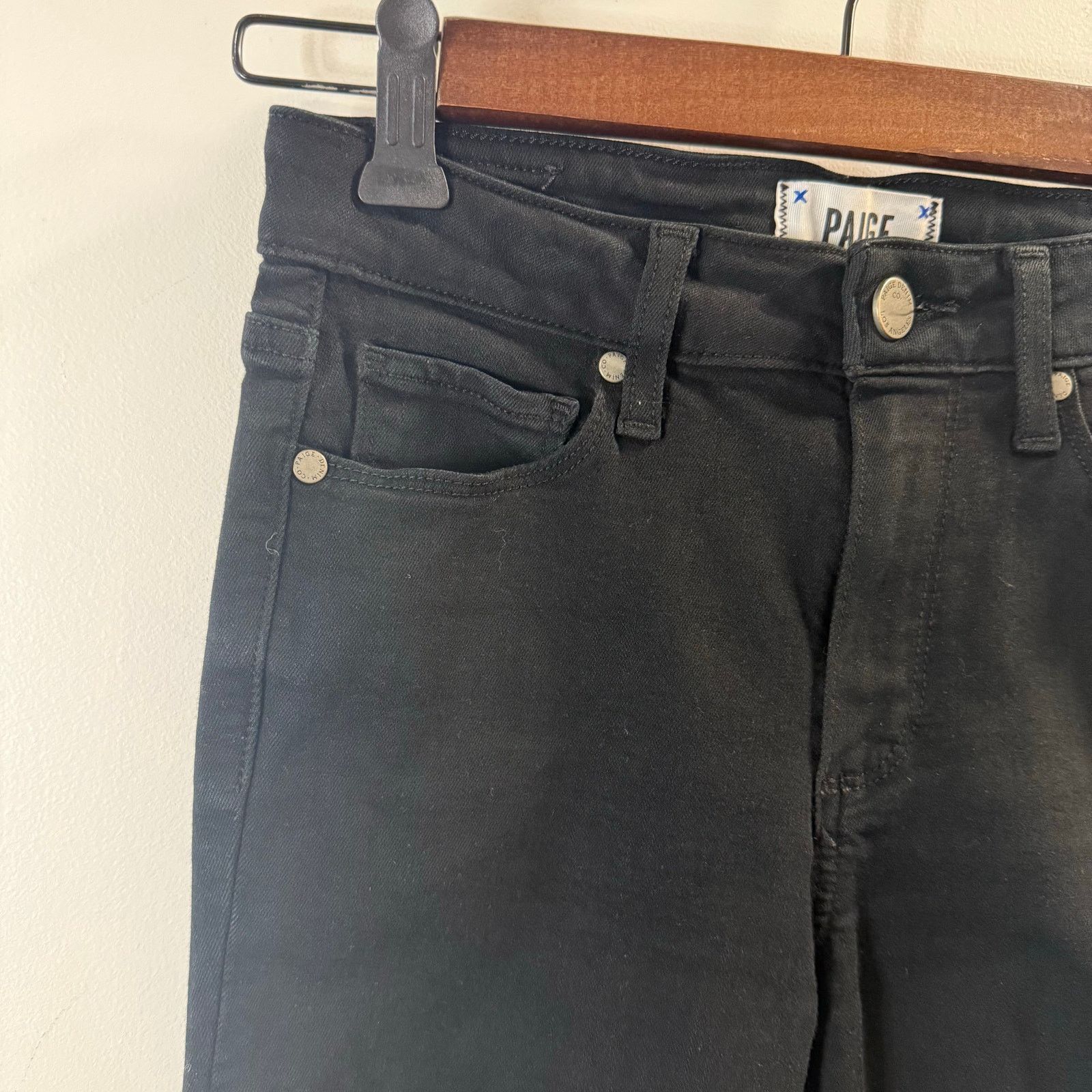 Paige Paige Women’s Black Hoxton Ankle Jeans Size 24 Size 24" / US 00 / IT 34 - 7 Thumbnail