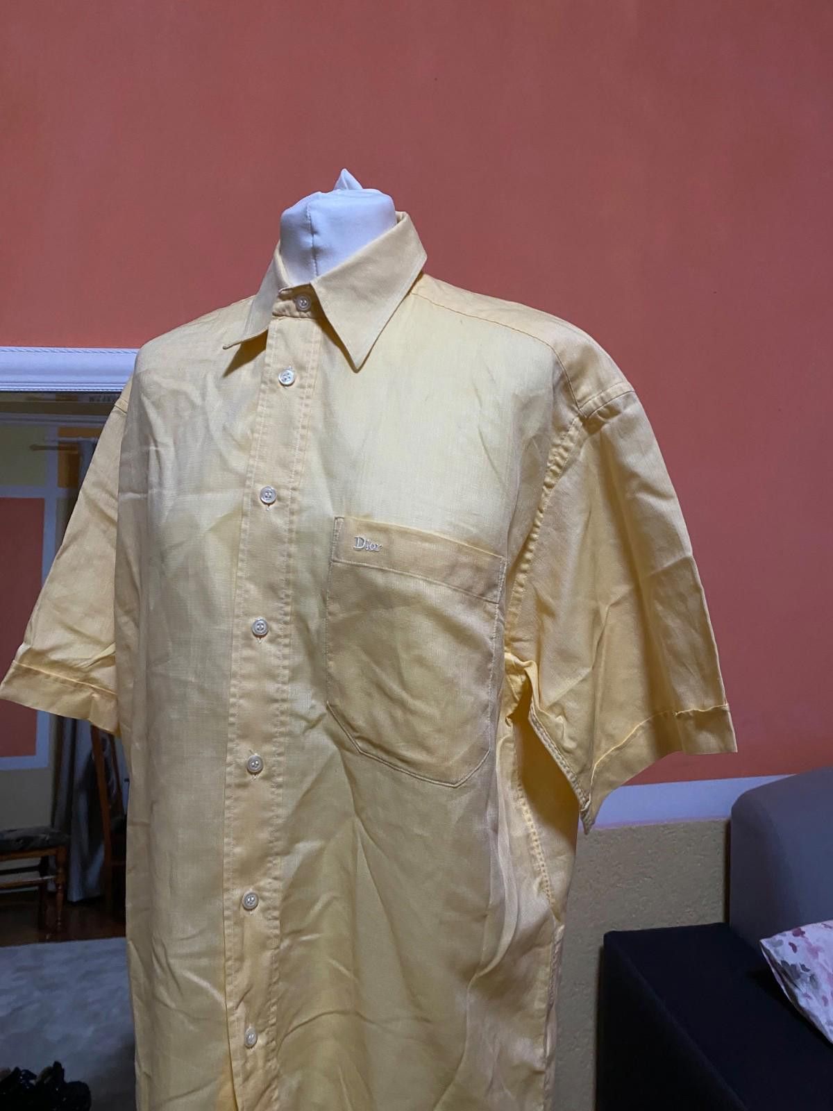 Dior Christian Dior Monsieur Short Shirt Button Up Yellow L Size US L / EU 52-54 / 3 - 4 Thumbnail