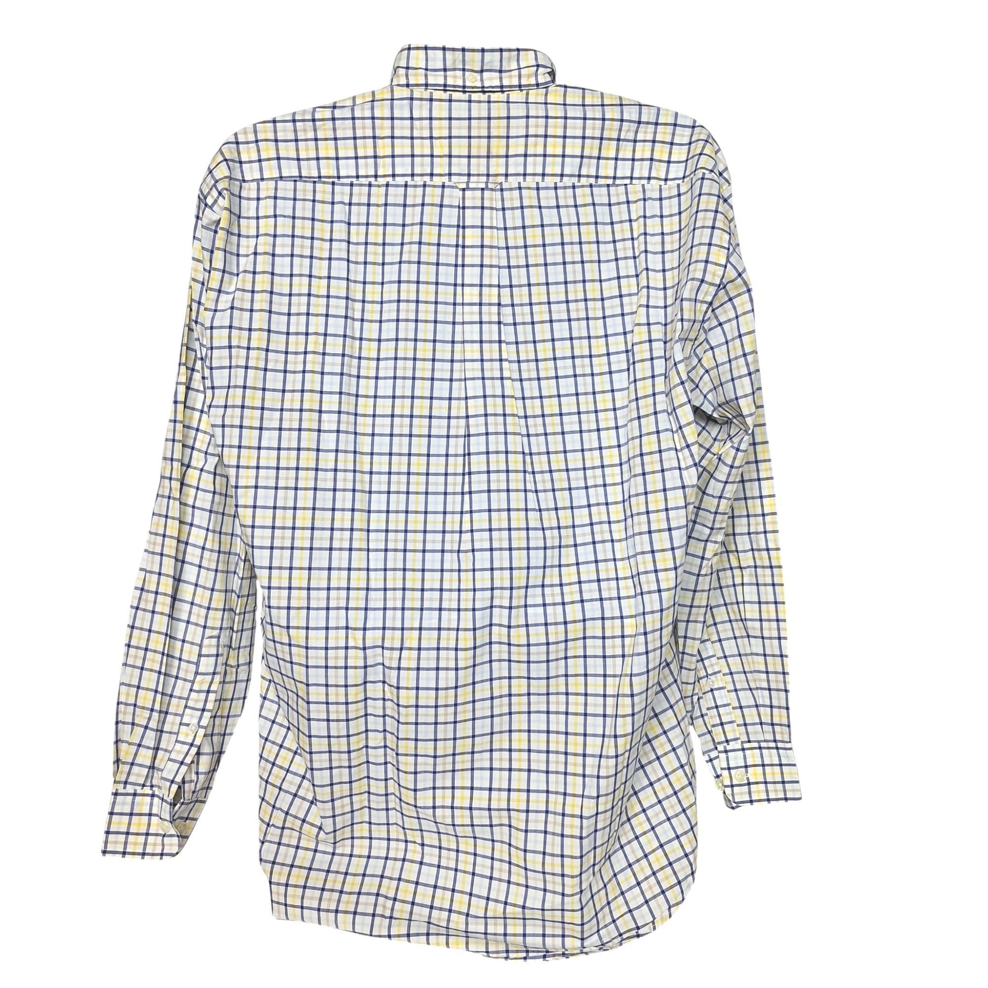 Faconnable Faconnable Coastal Preppy Plaid Shirt M Blue Yellow Cotton D Size US M / EU 48-50 / 2 - 3 Thumbnail