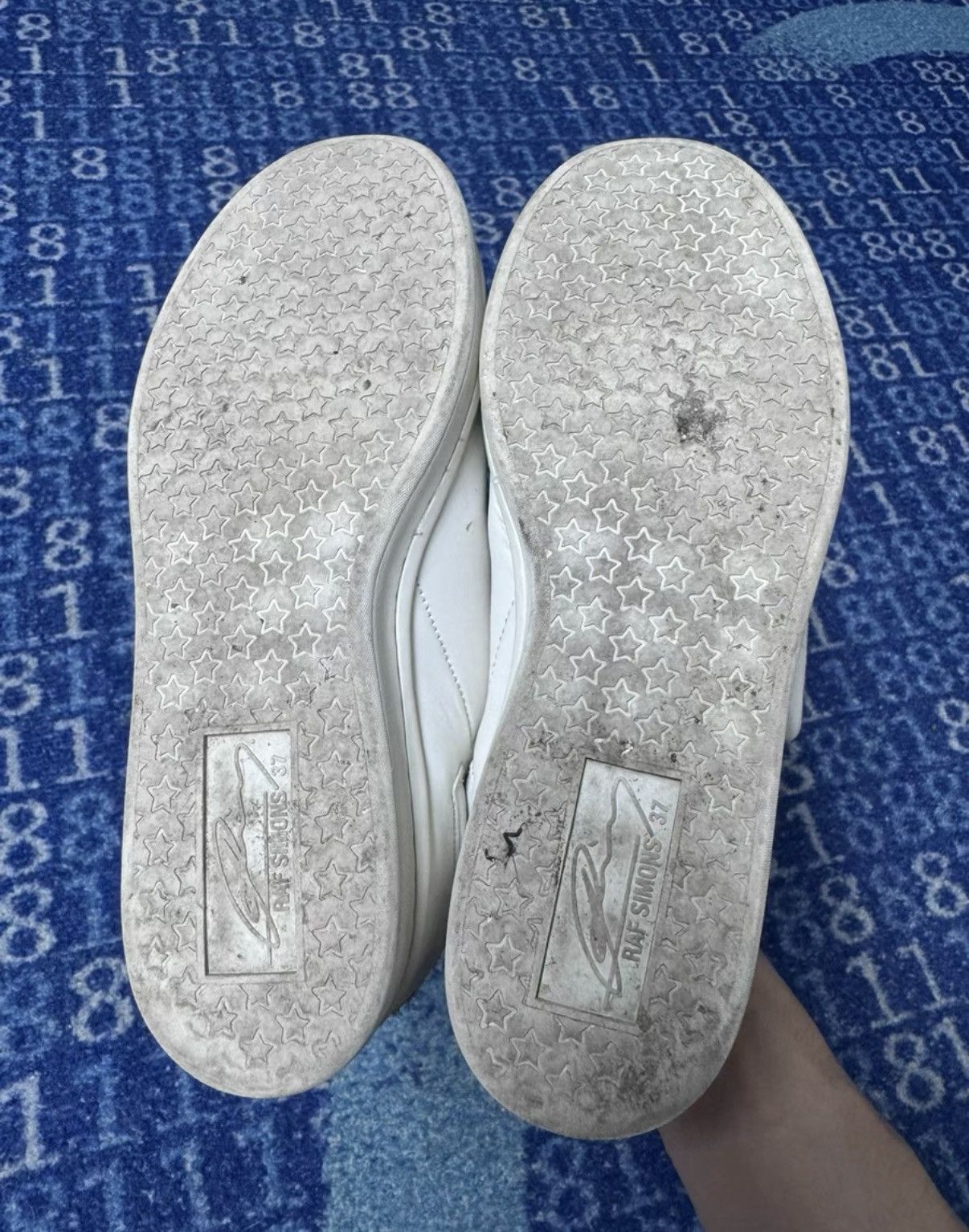 Raf Simons Raf Simons Low-Top White Sneakers with Velcro Straps K37 Size US 7 / IT 37 - 4 Thumbnail
