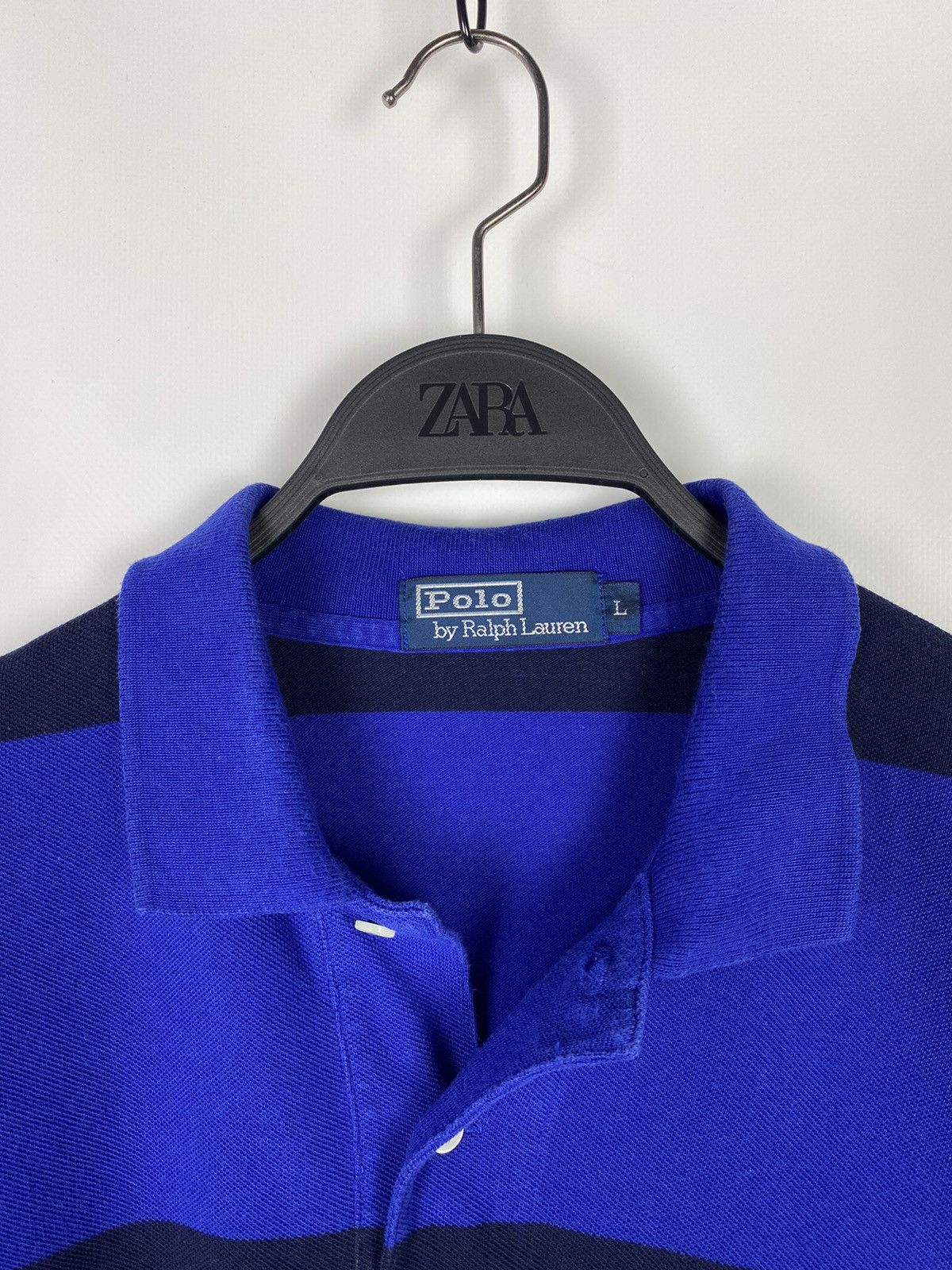 Vintage 1990’s Vintage Polo by Ralph Lauren Stripped Rugby Shirt Size US L / EU 52-54 / 3 - 3 Thumbnail