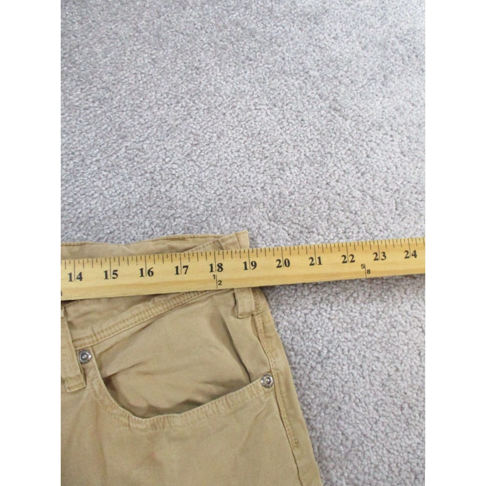 Orvis Orvis Mens Chino Pants 40x30 Khaki Cotton Flat Front Beige 90s Preppy Natural Mens Regular Chino Pants Size US 40 / EU 56 - 7 Thumbnail