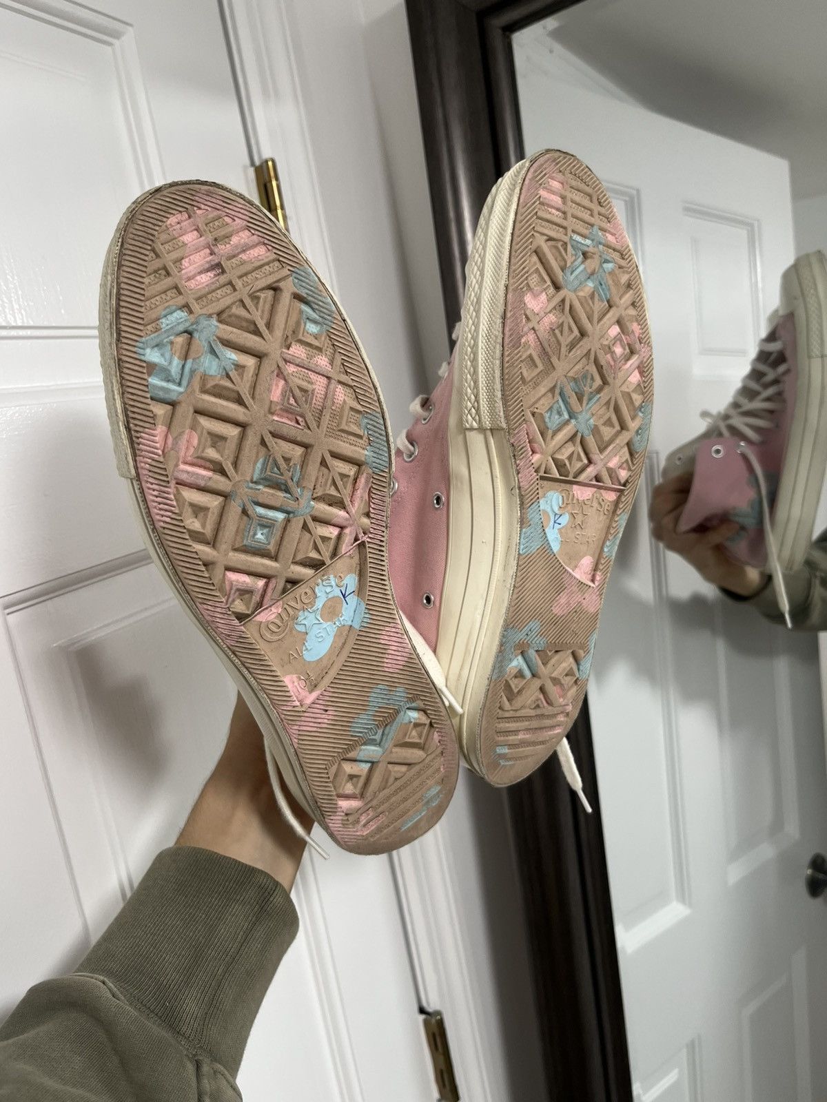 Converse × Golf le Fleur Converse x Golf le Fleur Chuck 70 Hi "Chenille" rare pink Size US 10.5 / EU 43-44 - 3 Thumbnail
