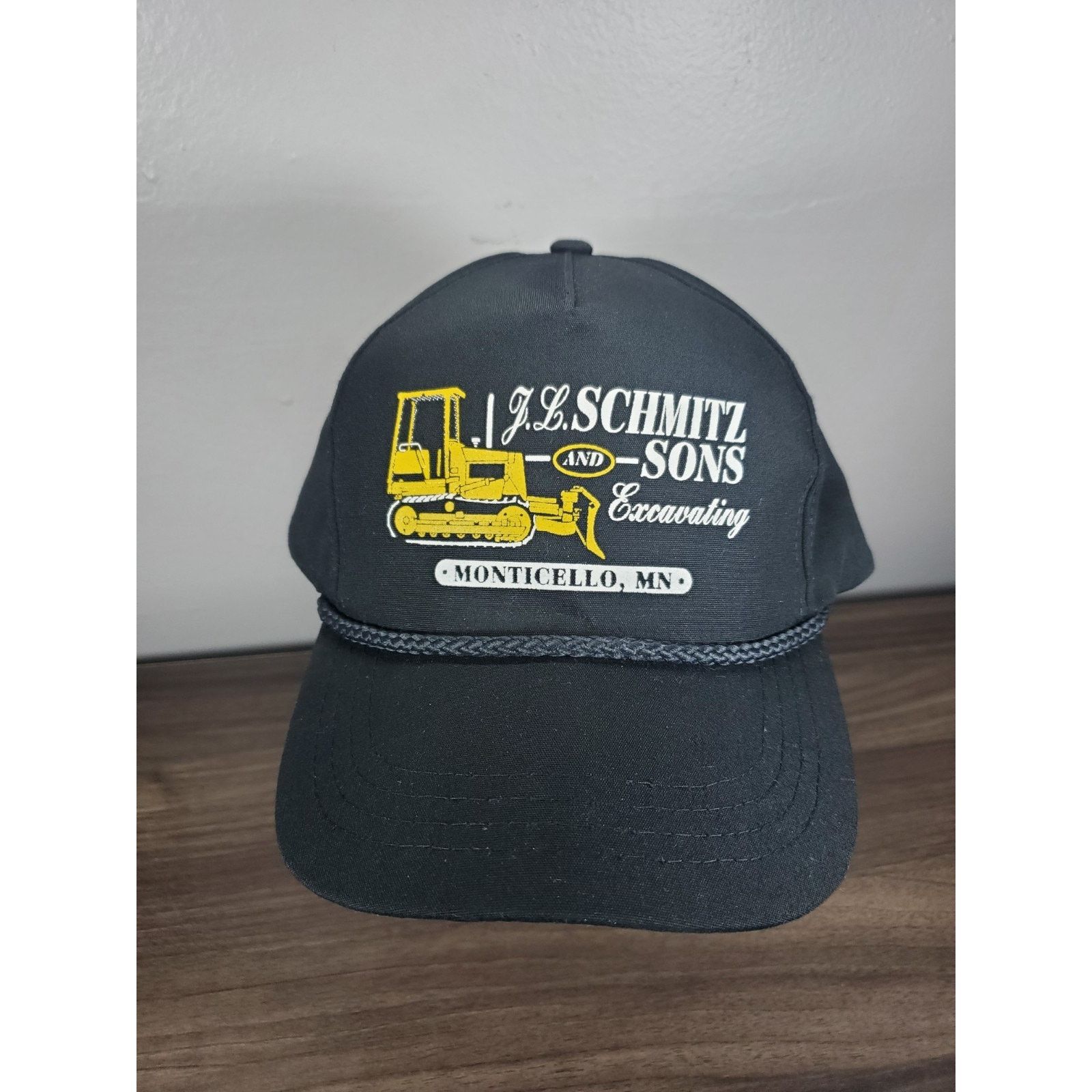 Vintage J.L. Schmitz & Sons Hat Snapback Cap Bulldozer Monticello MN Size ONE SIZE - 1 Thumbnail