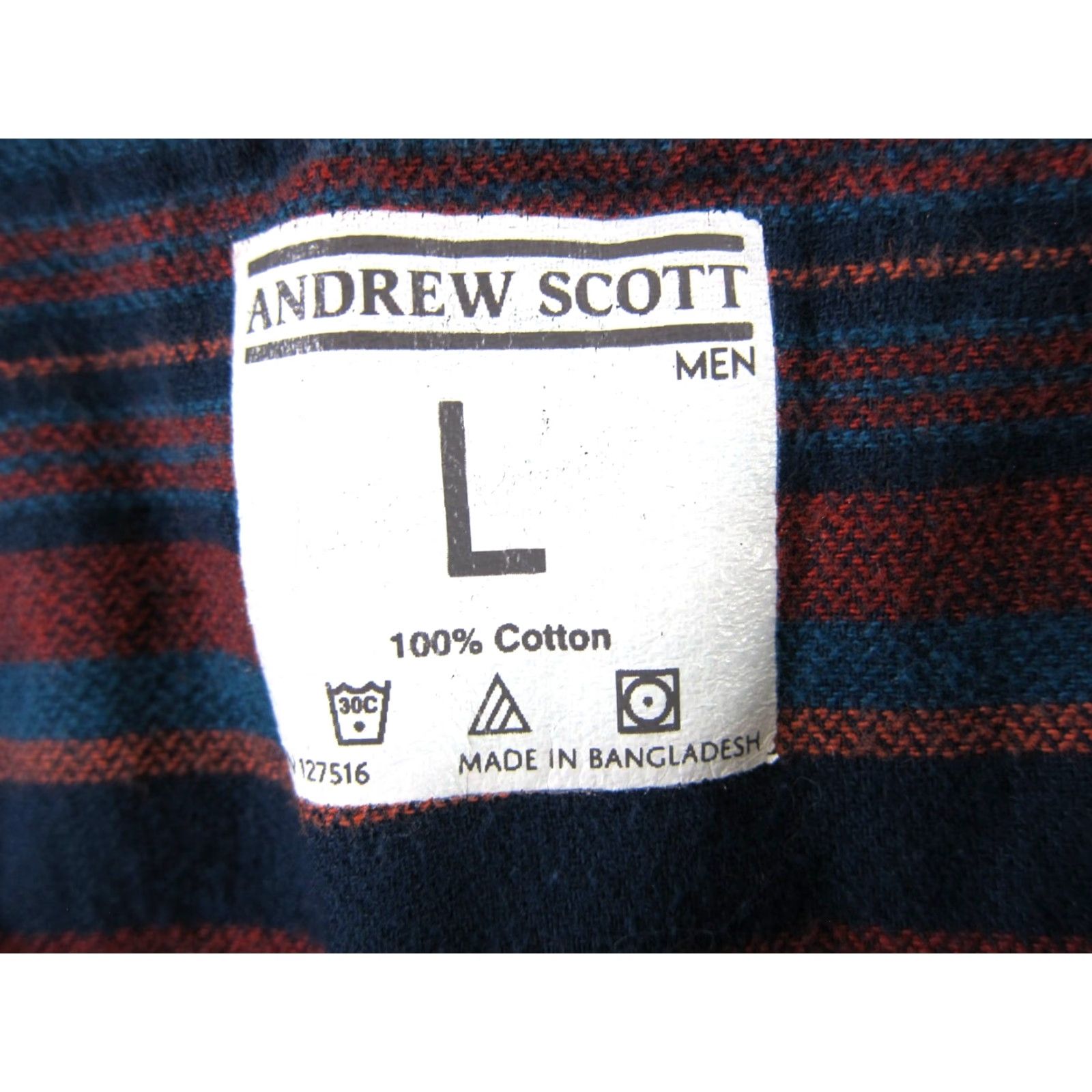 Vintage Andrew Scott Blue Stripe Pajama Night Sleep Shirt Men L Size US L / EU 52-54 / 3 - 3 Thumbnail