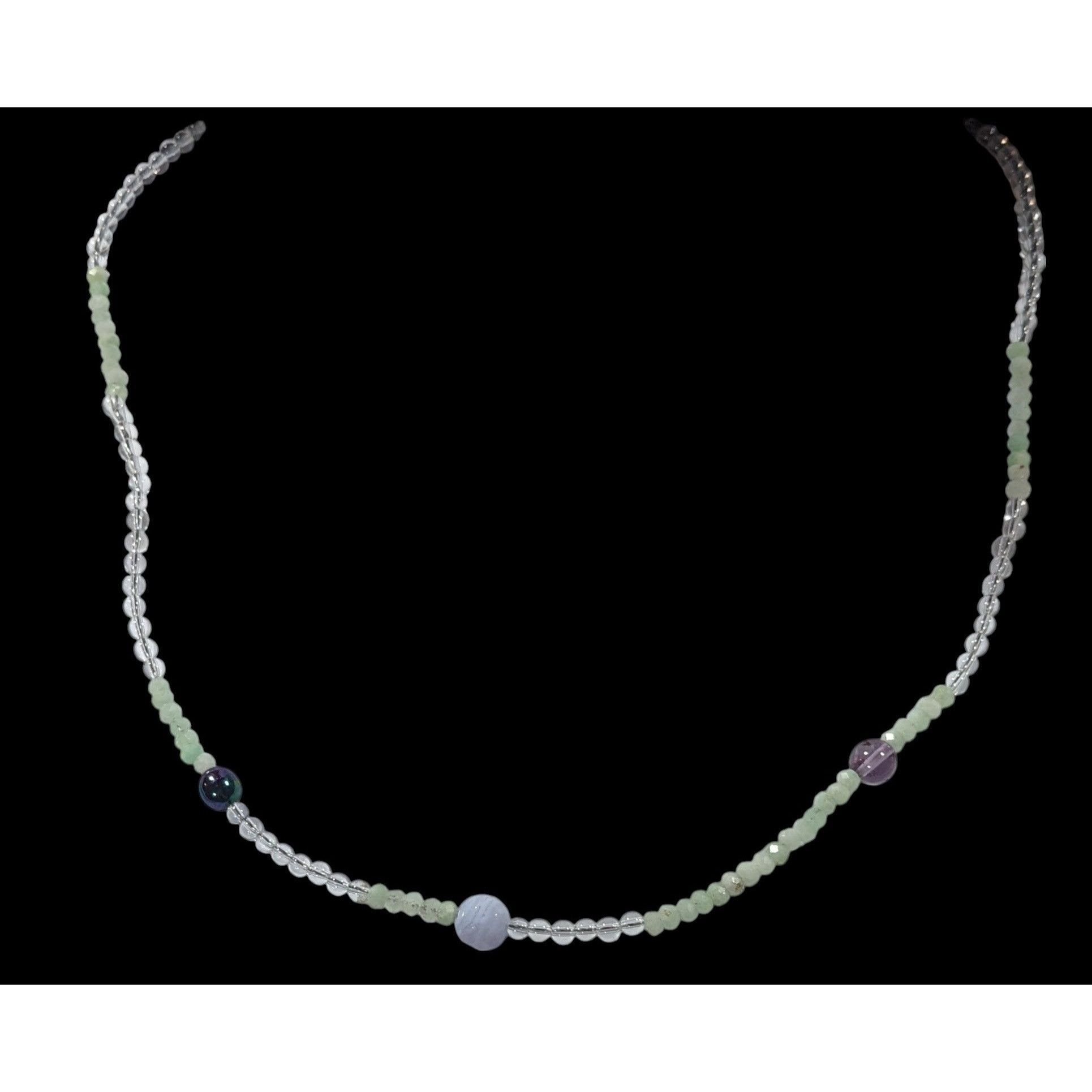 Other Handmade Pastel Glass And Stone Beaded Necklace Size ONE SIZE - 2 Thumbnail