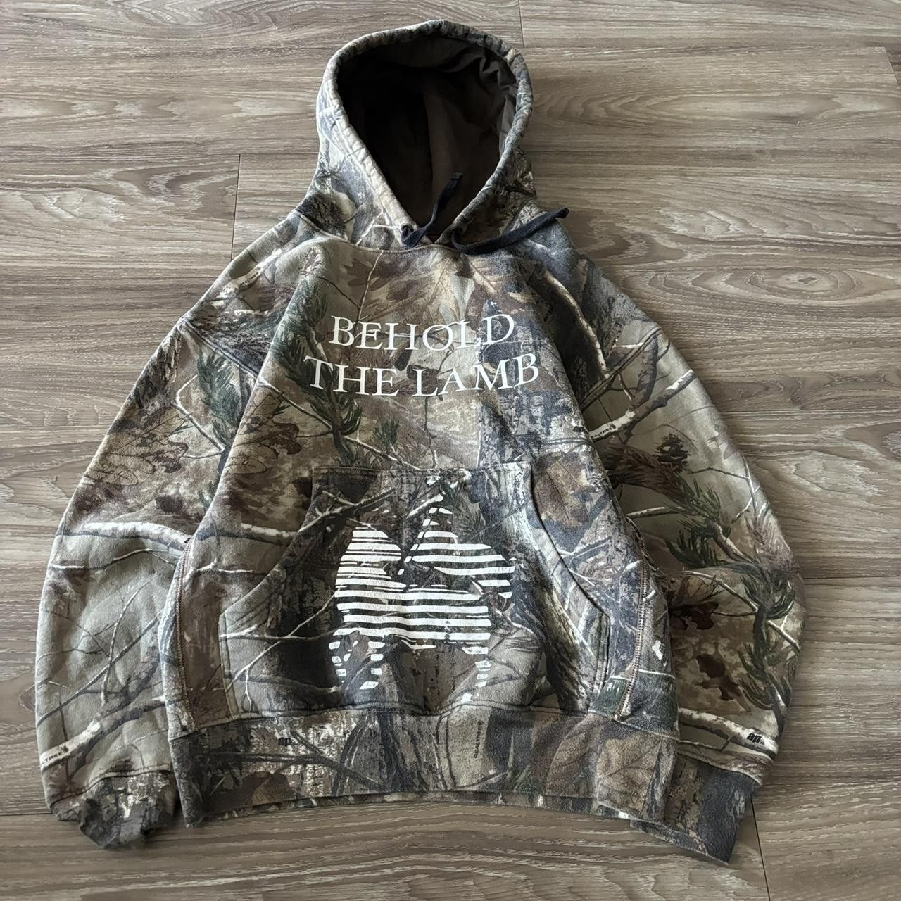 Redhead Crazy Vintage Y2K/2000s Realtree Camo Redhead “Behold The Lamb” Streetwear Hoodie! Size US S / EU 44-46 / 1 - 1 Thumbnail