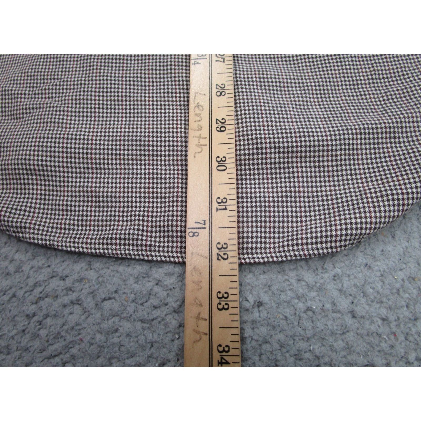 Ralph Lauren Ralph Lauren Yarmouth Shirt Mens 16 Brown Mini Houndstooth Button Up Long Sleeve - Button-Down, Plaid, Cotton, Regular Fit, Classic Theme, Men Size US L / EU 52-54 / 3 - 7 Thumbnail