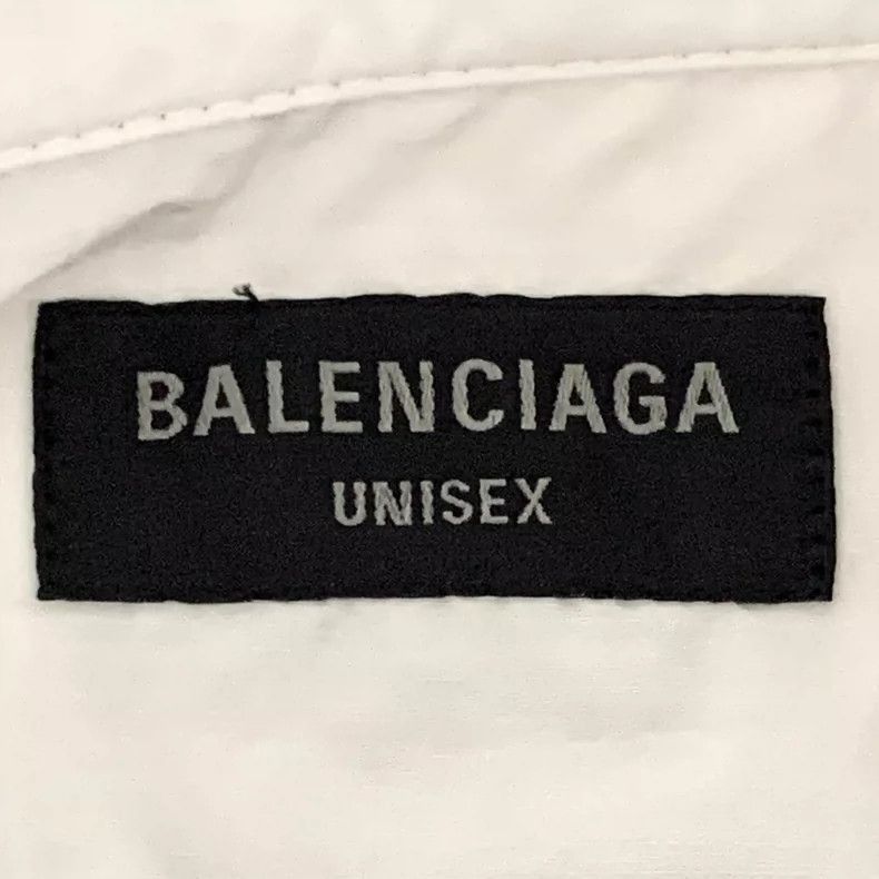 Balenciaga Balenciaga Beige Striped Logo Embroidered Shirt-2505 Size US M / EU 48-50 / 2 - 6 Thumbnail