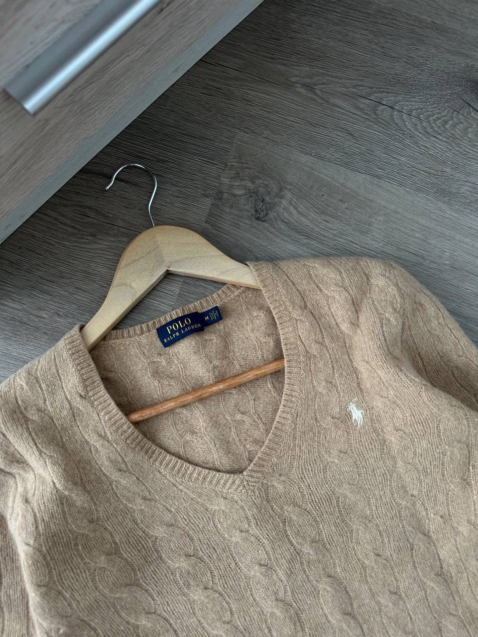 Polo Ralph Lauren × Vintage Vintage Polo Ralph Lauren Cable Knit Wool Brown W Sweater Size M / US 6-8 / IT 42-44 - 3 Thumbnail