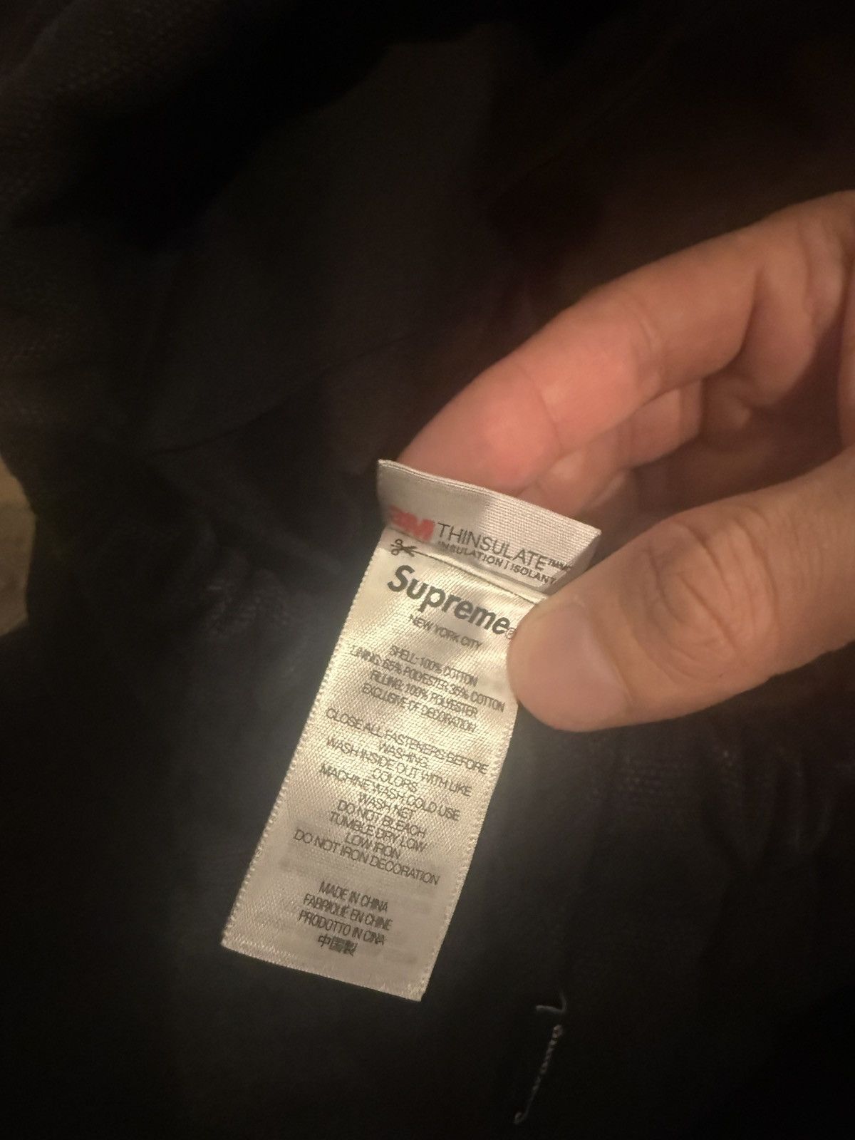 Supreme SUPREME Zip-Off Sleeve Quilted Bomber Jacket Size: L Black Size US L / EU 52-54 / 3 - 9 Thumbnail