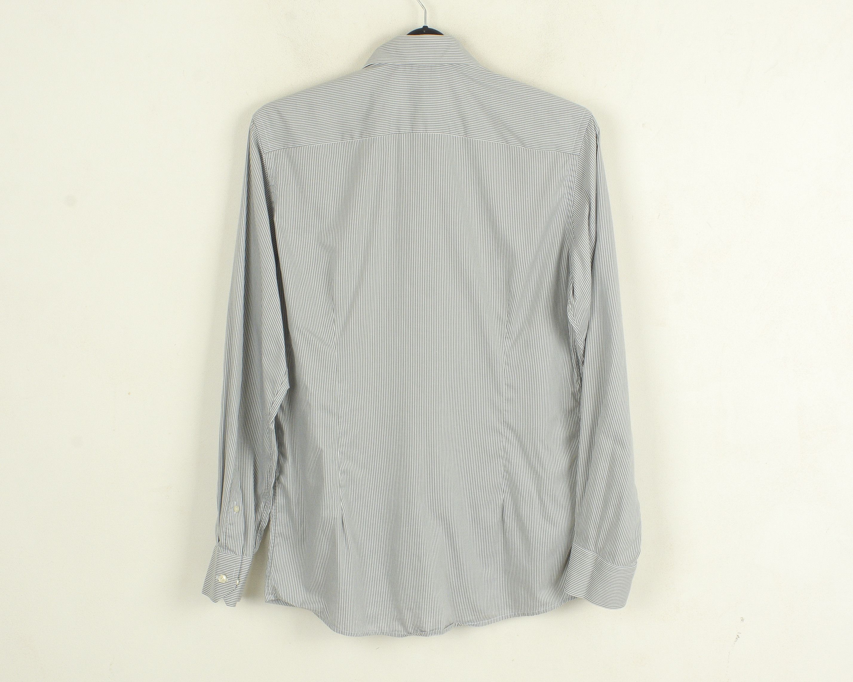 Eton Contemporary Men Cotton Shirt 15 3/4 Size 40 Grey Pinstriped Size US M / EU 48-50 / 2 - 5 Thumbnail