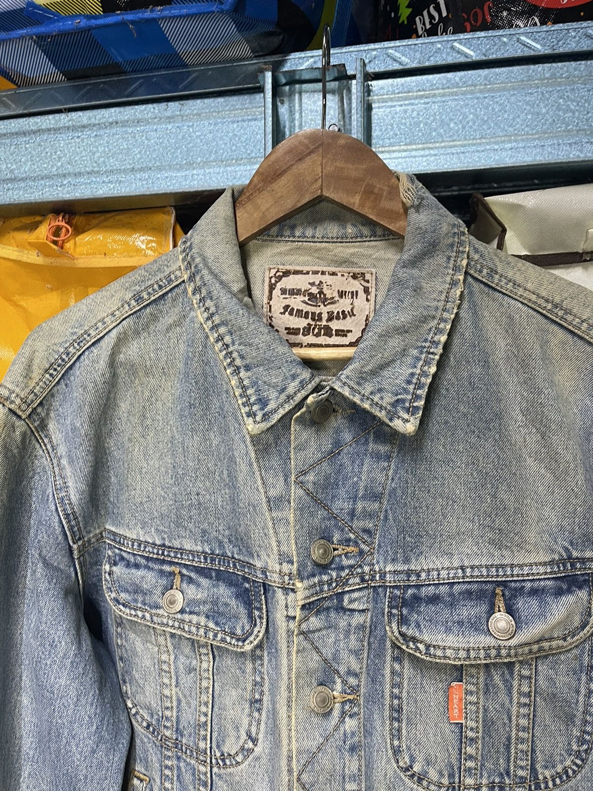 Vintage Vintage GL Heart Denim Jacket Orange Tab Distressed Look Size US S / EU 44-46 / 1 - 2 Thumbnail