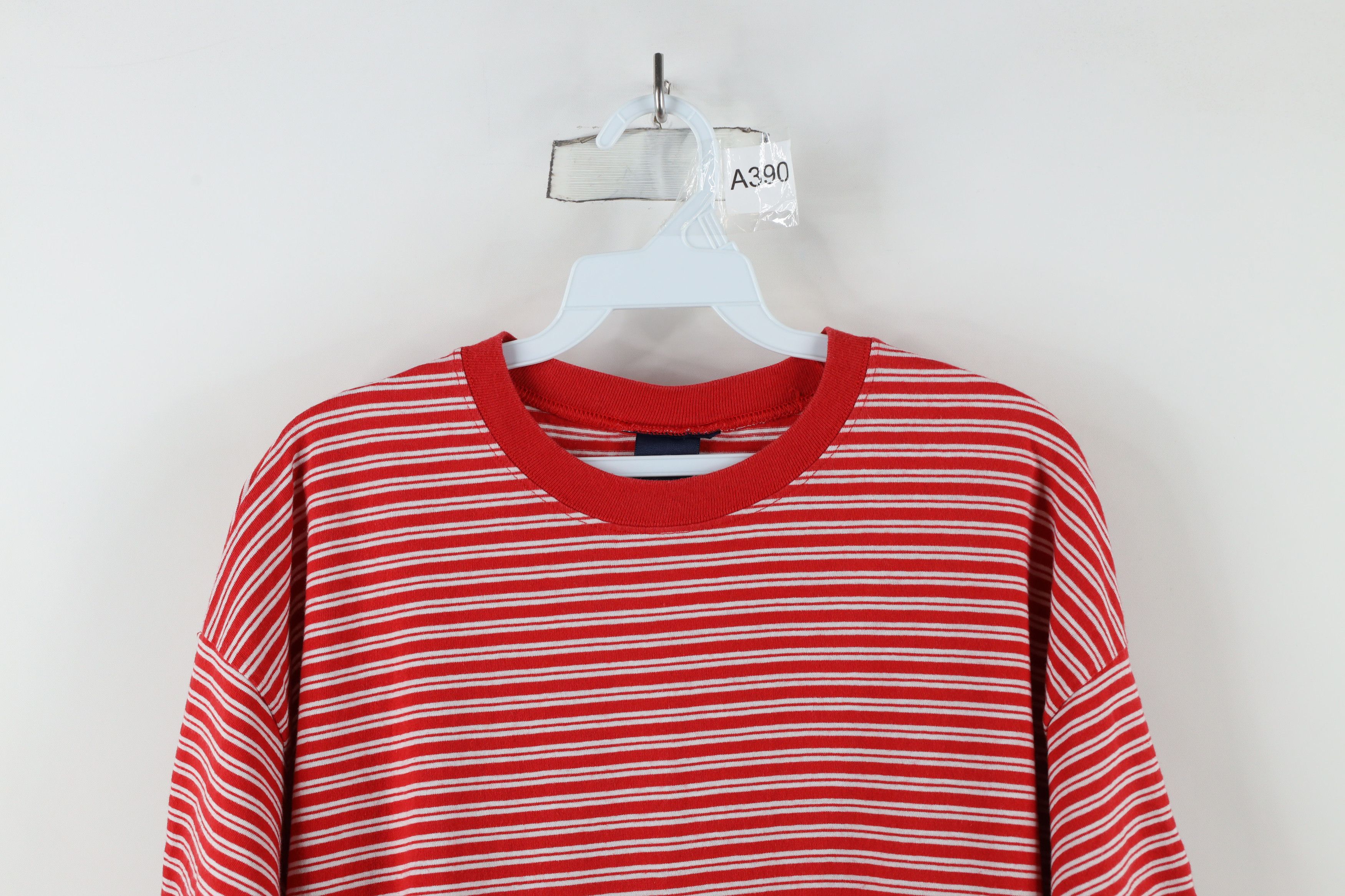 Vintage Vintage 90s Streetwear Cane Striped Short Sleeve T-Shirt Size US L / EU 52-54 / 3 - 2 Thumbnail