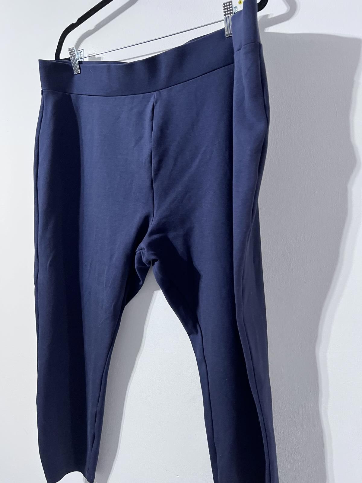 NEXT Next Navy Blue Slim Fit Trousers – Size UK 24 Size 42" / US 20 - 3 Thumbnail