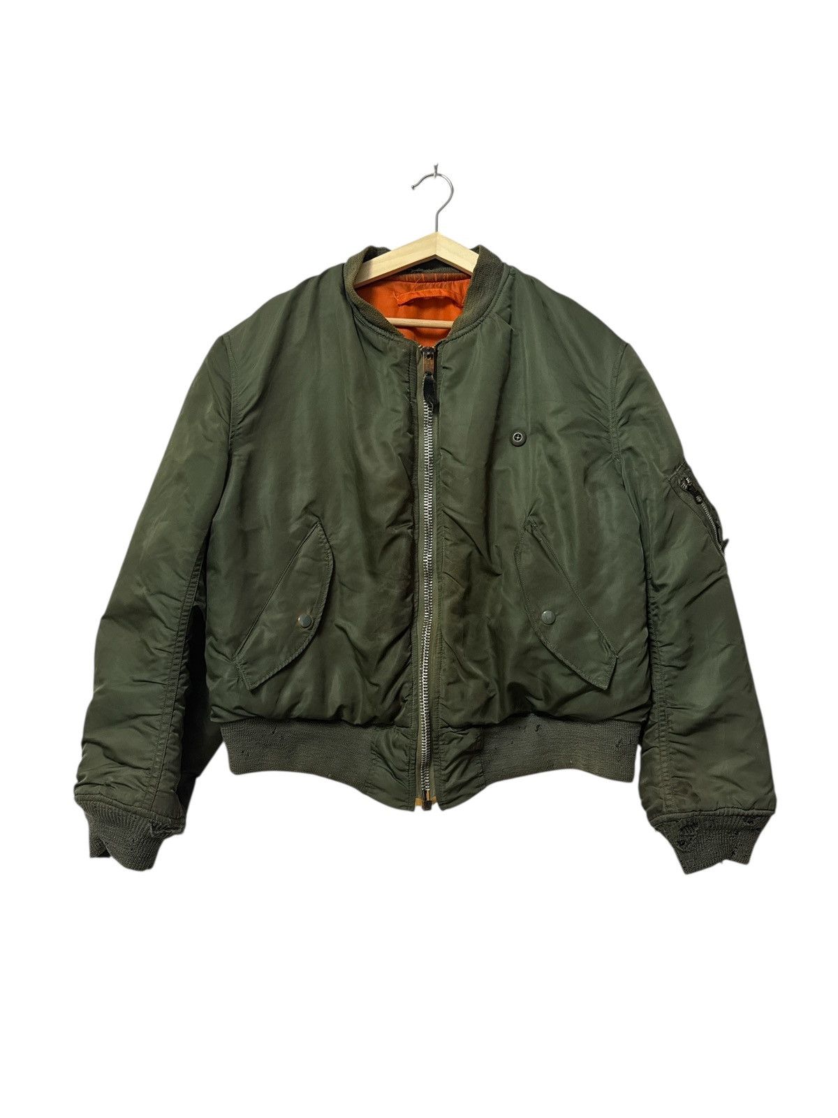 Alpha Industries 1970s ALPHA INDUSTRIES MA-1 BOMBER JACKET US AIR