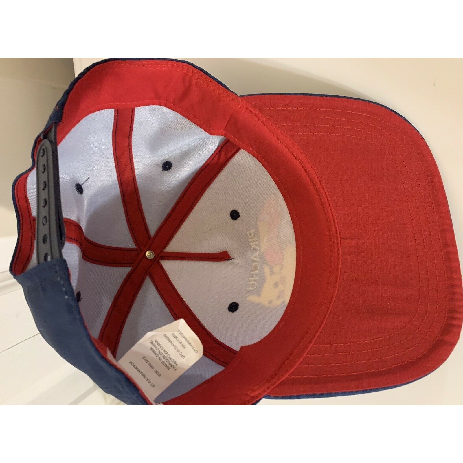 Pokemon Pokemon Pikachu 25th Anniversary Snap Back Hat Blue Yellow R Size ONE SIZE - 7 Thumbnail