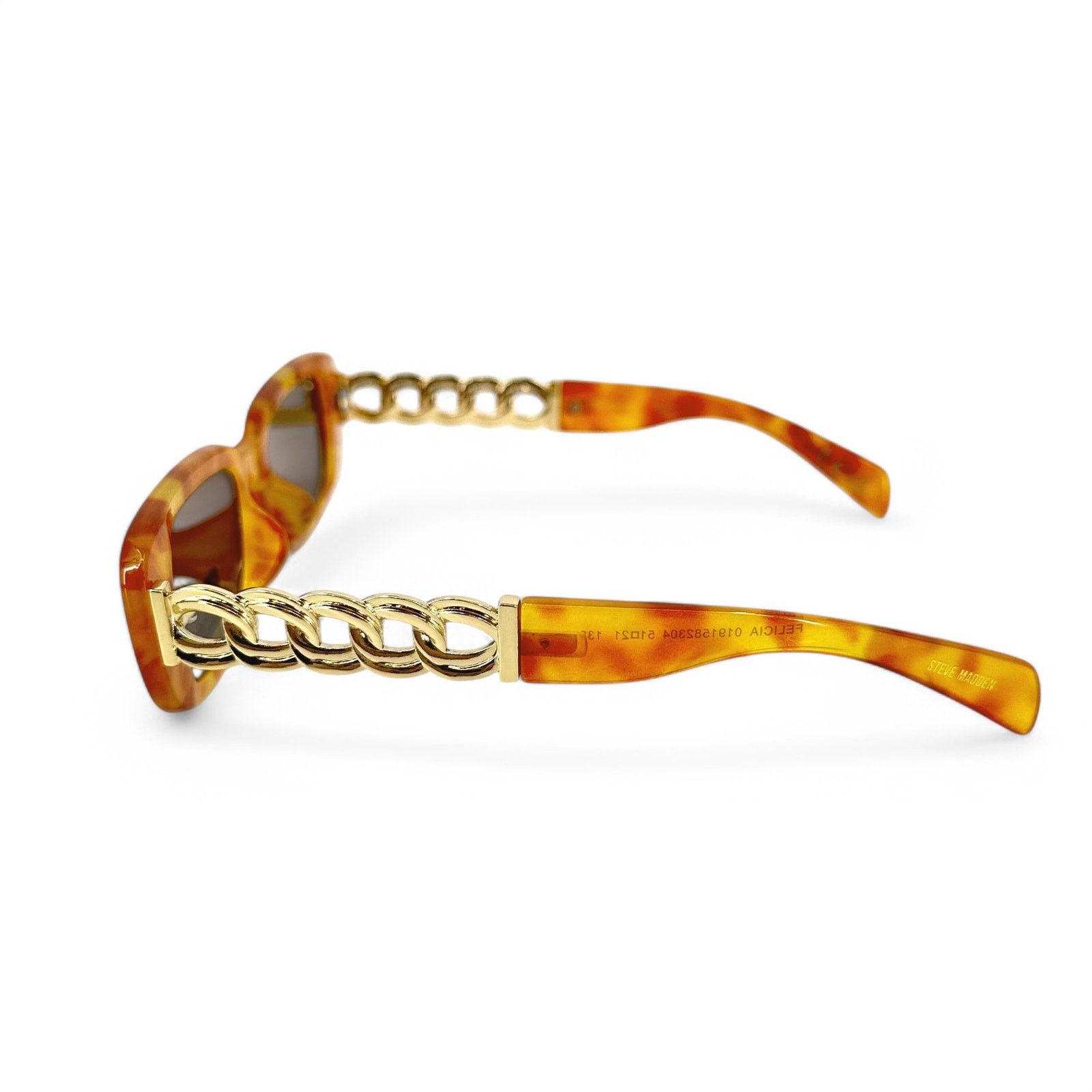 Steve Madden Steve Madden Sunglasses Felicia Orange Tortoise Rectangular Size ONE SIZE - 5 Thumbnail