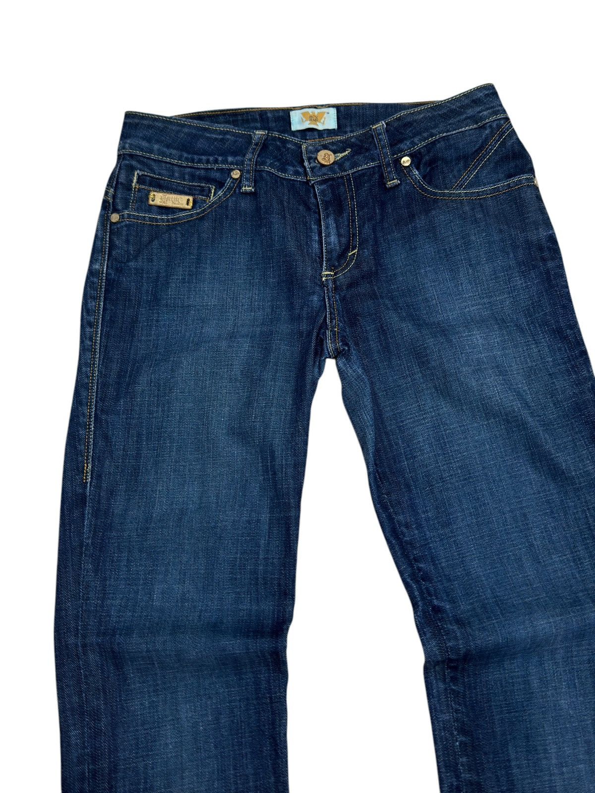 If Six Was Nine Vintage Bootcut Antik Denim Swarovski Back Pockets Size 28" / US 6 / IT 42 - 4 Thumbnail