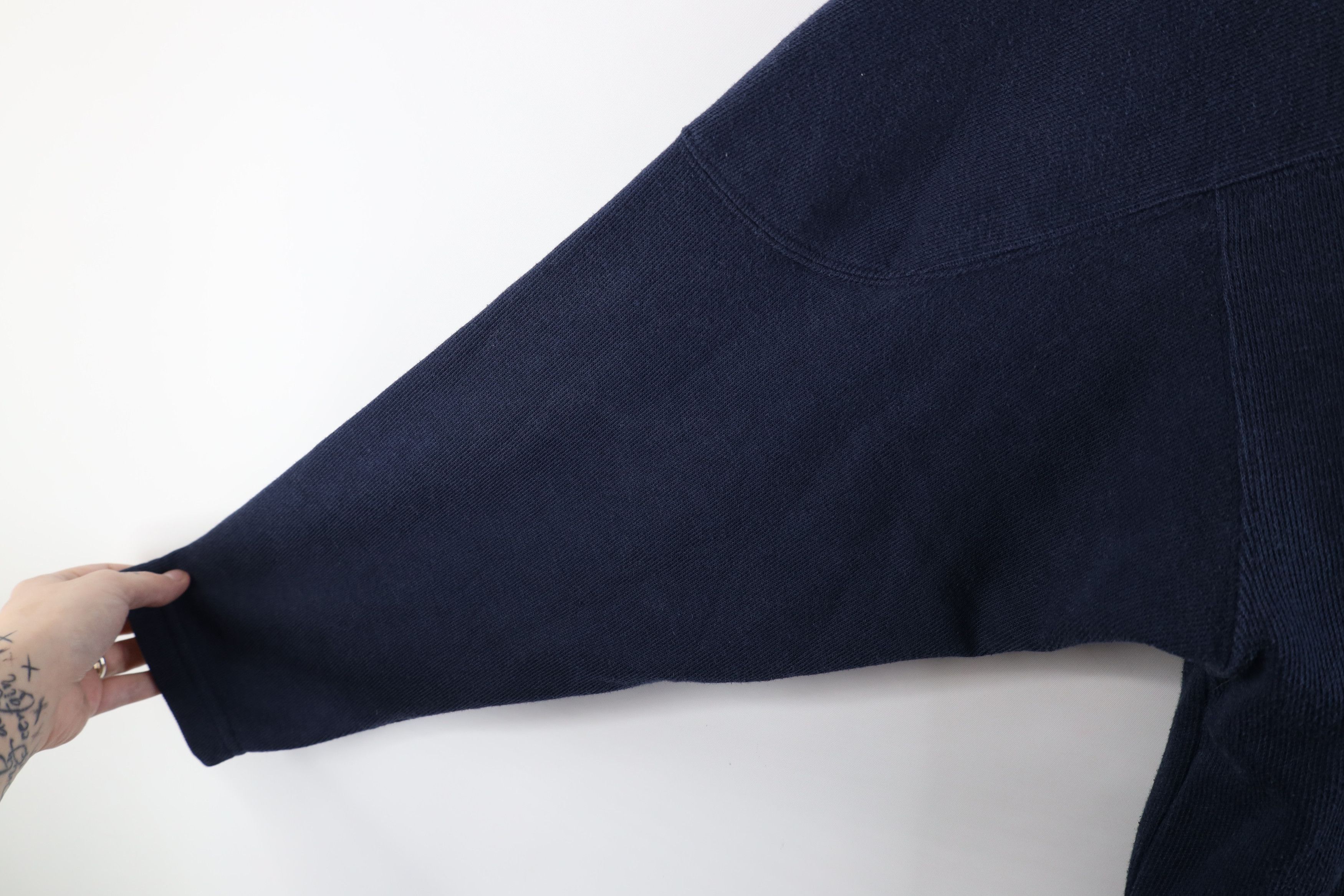 Champion × Vintage Vintage 90s Champion Ribbed Football Jersey T-Shirt Blue Size US L / EU 52-54 / 3 - 7 Thumbnail
