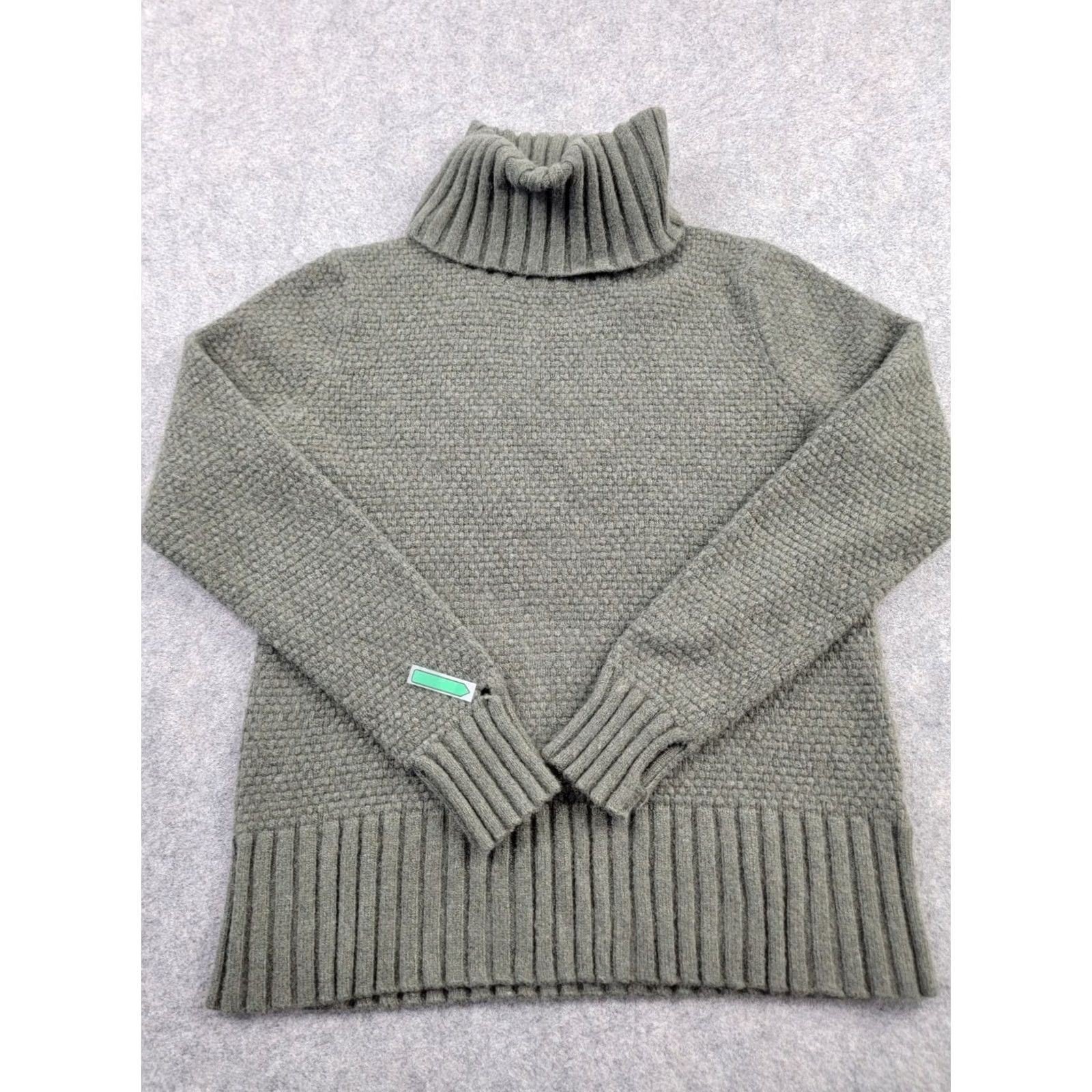 Patagonia Patagonia Sweater Womens Small Green Cashmere Wool Turtleneck Pullover Size S / US 4 / IT 40 - 7 Thumbnail