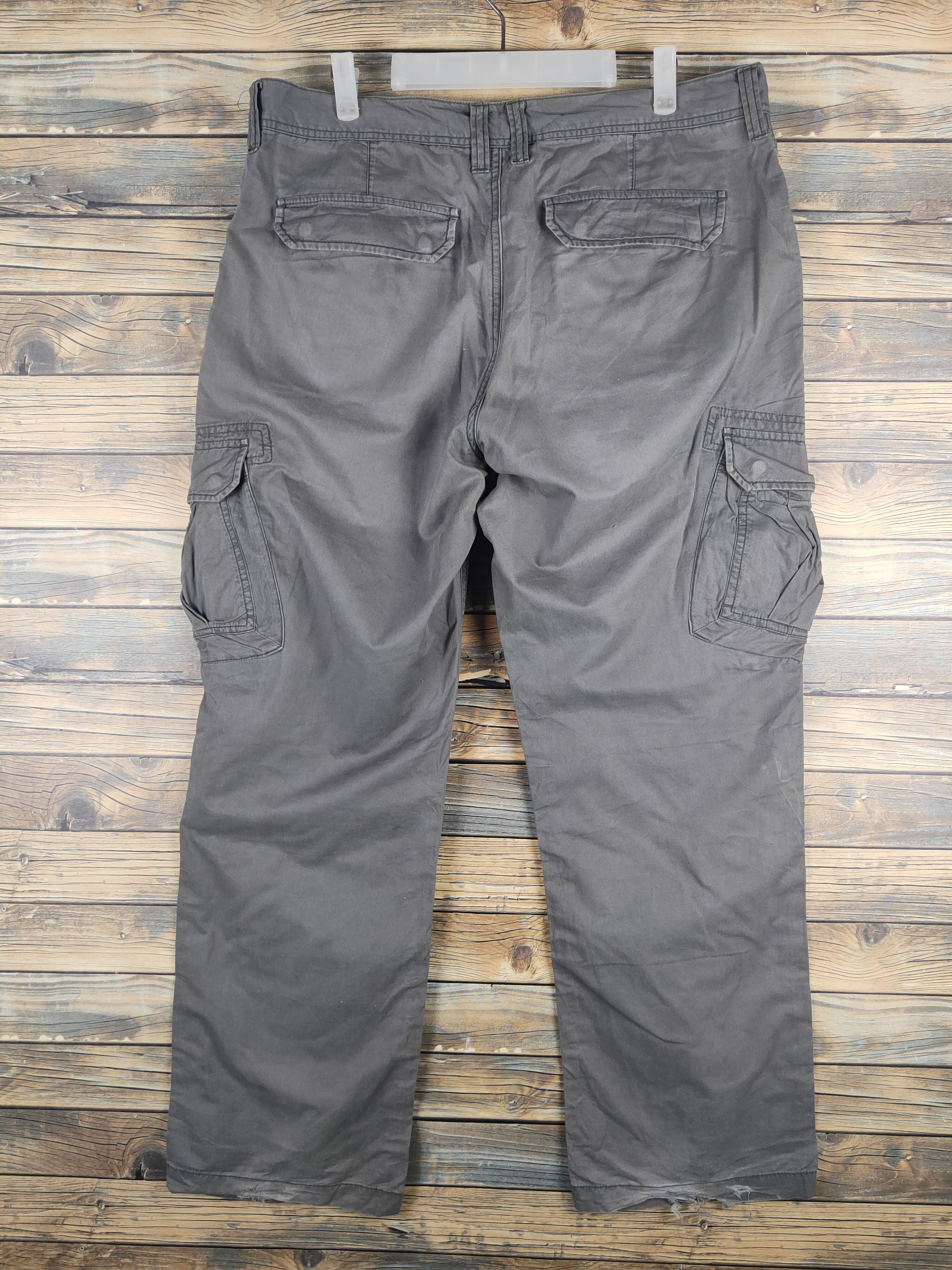 Japanese Brand DL Villand Olive Multipocket utility Cargo Pants #sp46-253T Size US 37 - 7 Thumbnail