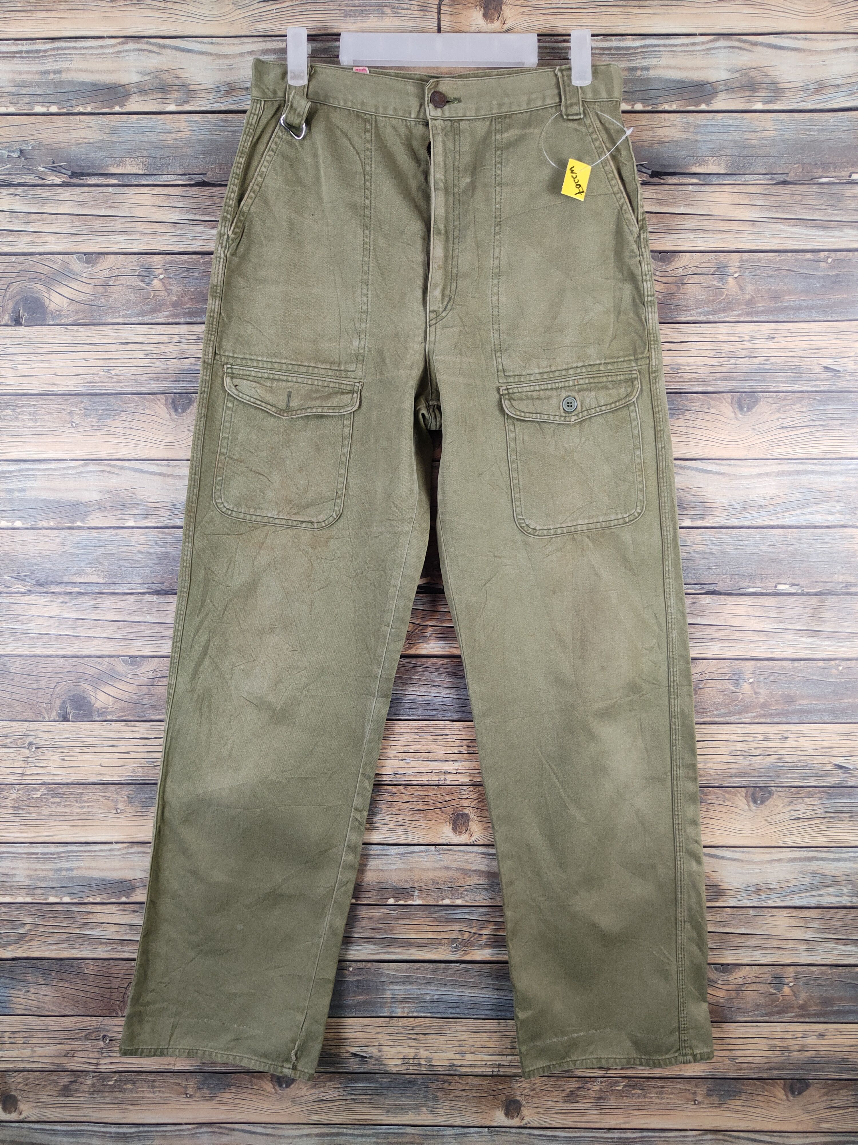 El John vintage Green Tactical Cargo Pants #W2207
