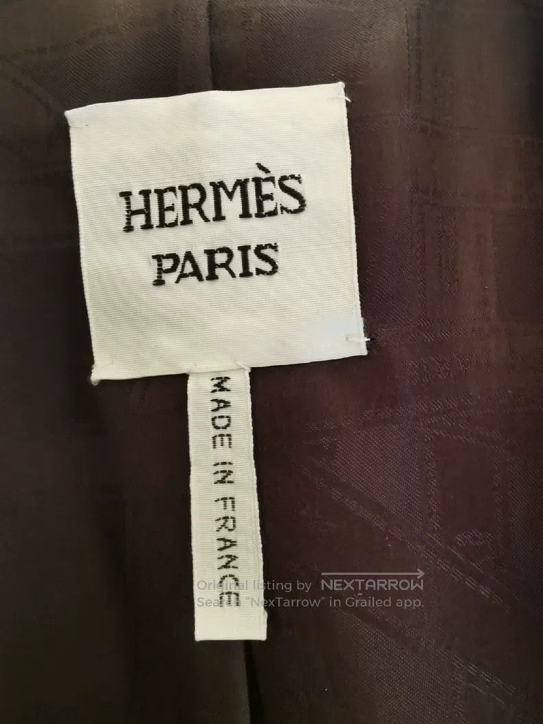 Hermes Hermes Sheepskin Deep Brown Leather Jacket Size XS / US 0-2 / IT 36-38 - 2 Thumbnail