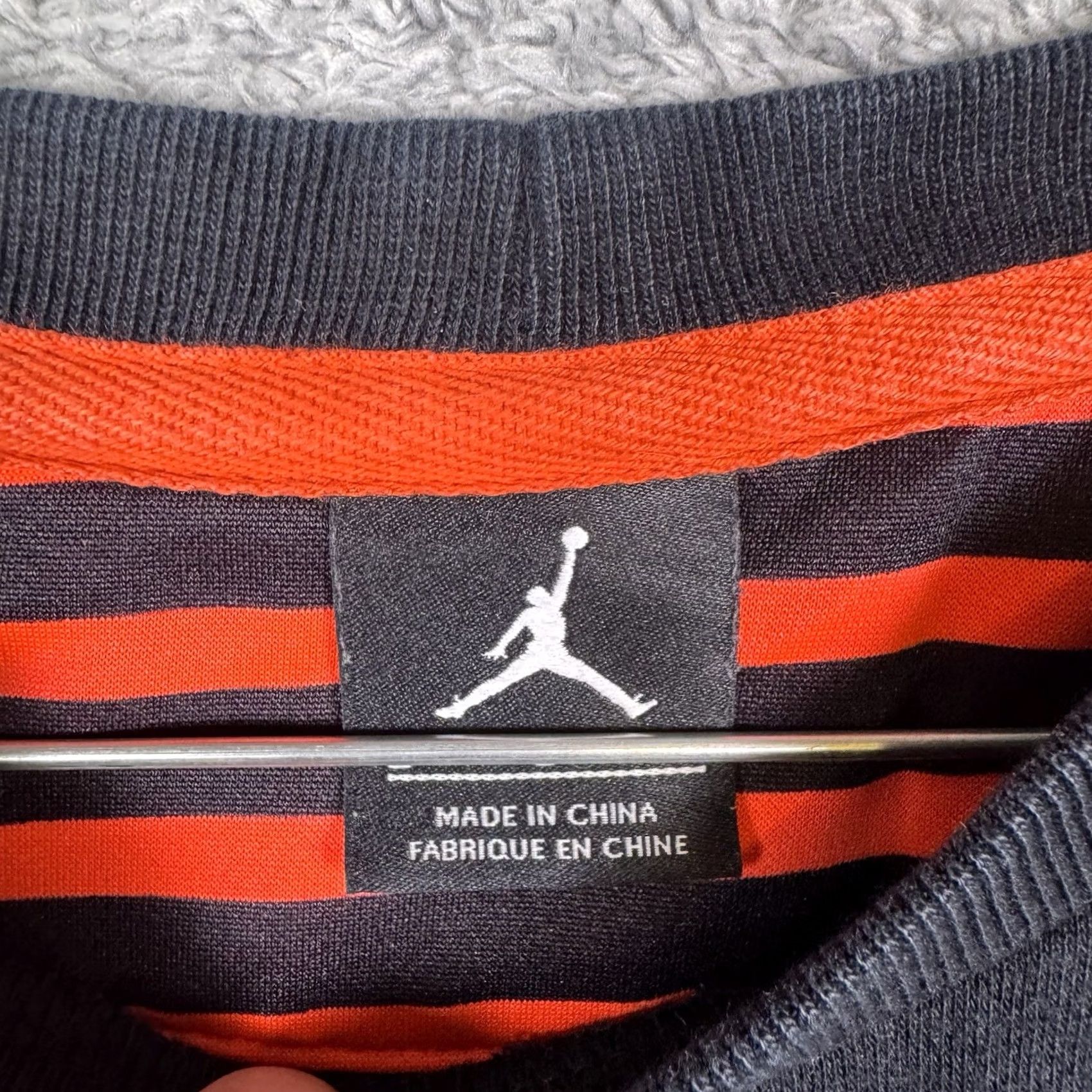 Jordan Brand Jordan Shirt Mens L Black Air Sweatshirt Crewneck Accomplished Pullover Infrared Size US L / EU 52-54 / 3 - 5 Thumbnail