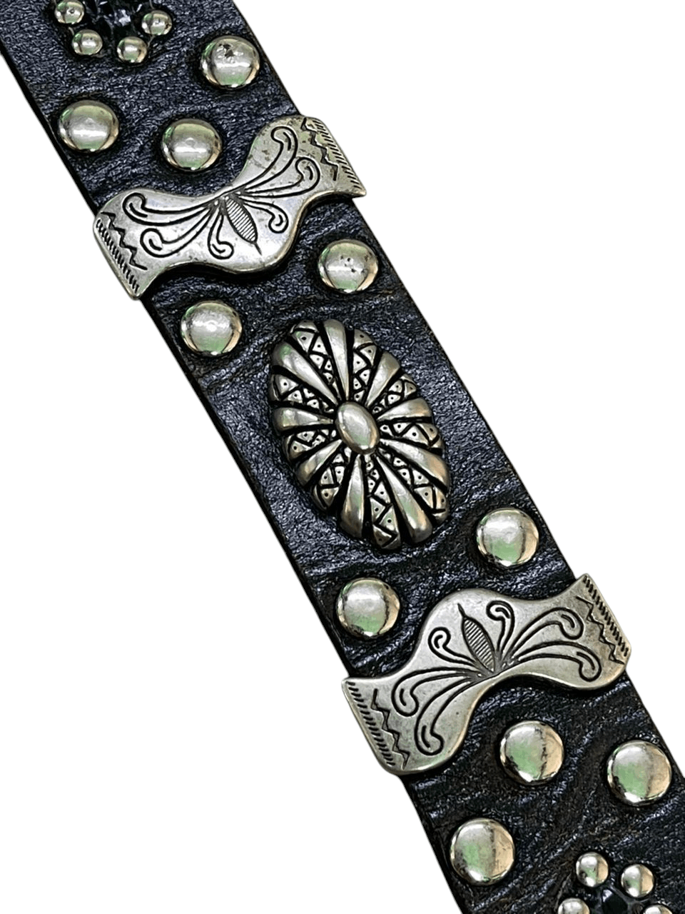 Tornado Mart Vintage Y2K Tornado Mart Studded Leather Belt Size ONE SIZE - 4 Thumbnail