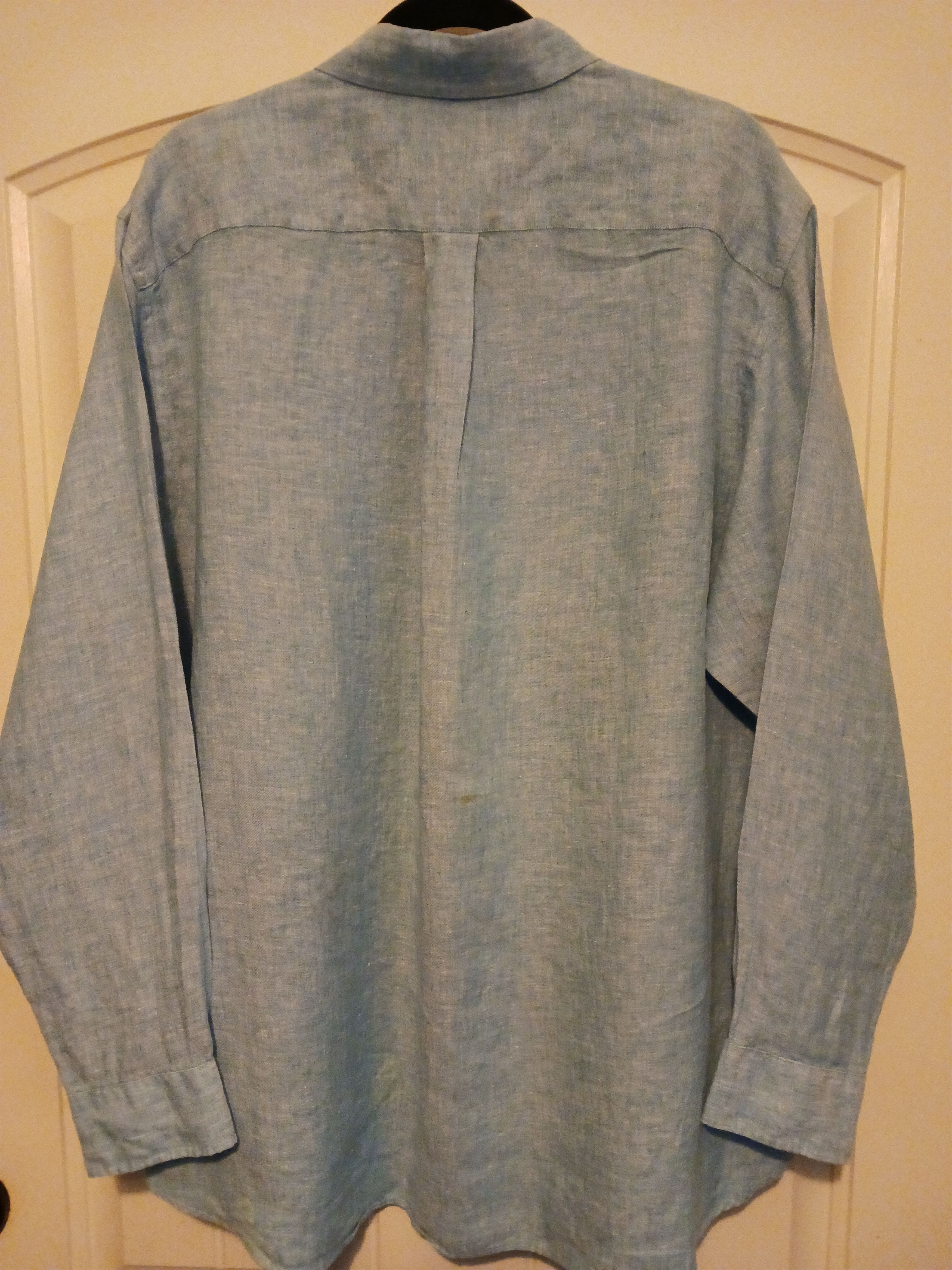 Daniel Cremieux 100% Linen Long Sleeve Shirt Size US XL / EU 56 / 4 - 2 Thumbnail