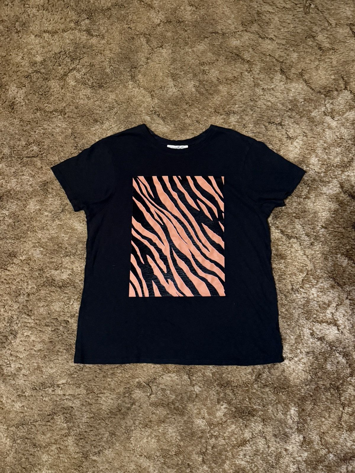 Express Tiger Stripe Pattern T-Shirt Tee Black Small Size US S / EU 44-46 / 1 - 1 Thumbnail