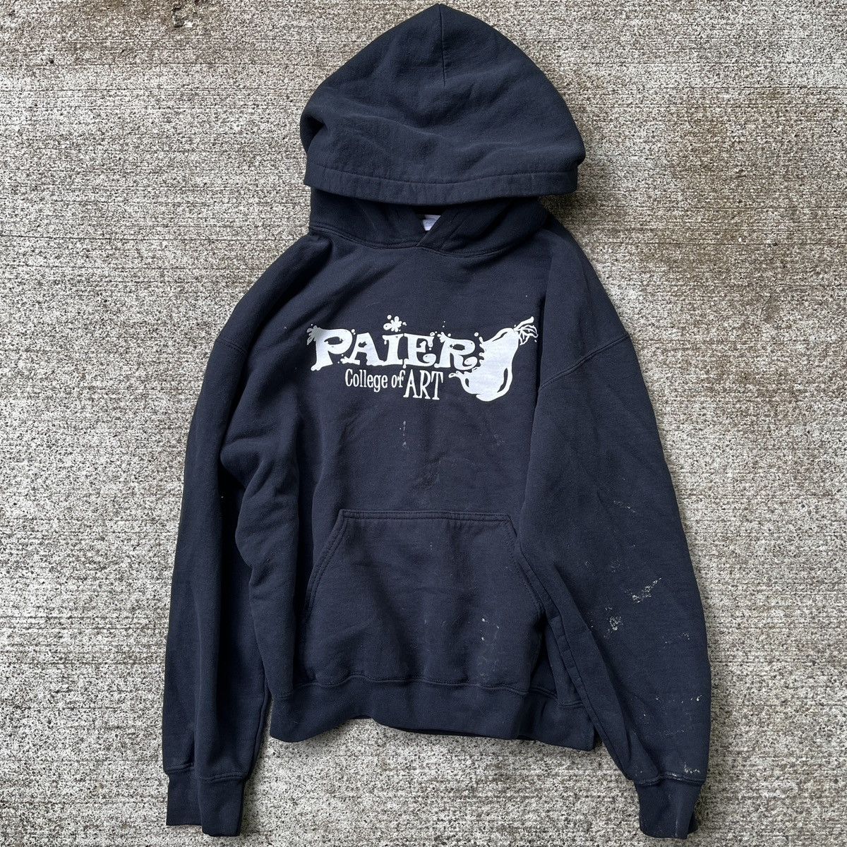 Vintage Vintage Paier College Of Art Black Hoodie M Size US M / EU 48-50 / 2 - 1 Thumbnail