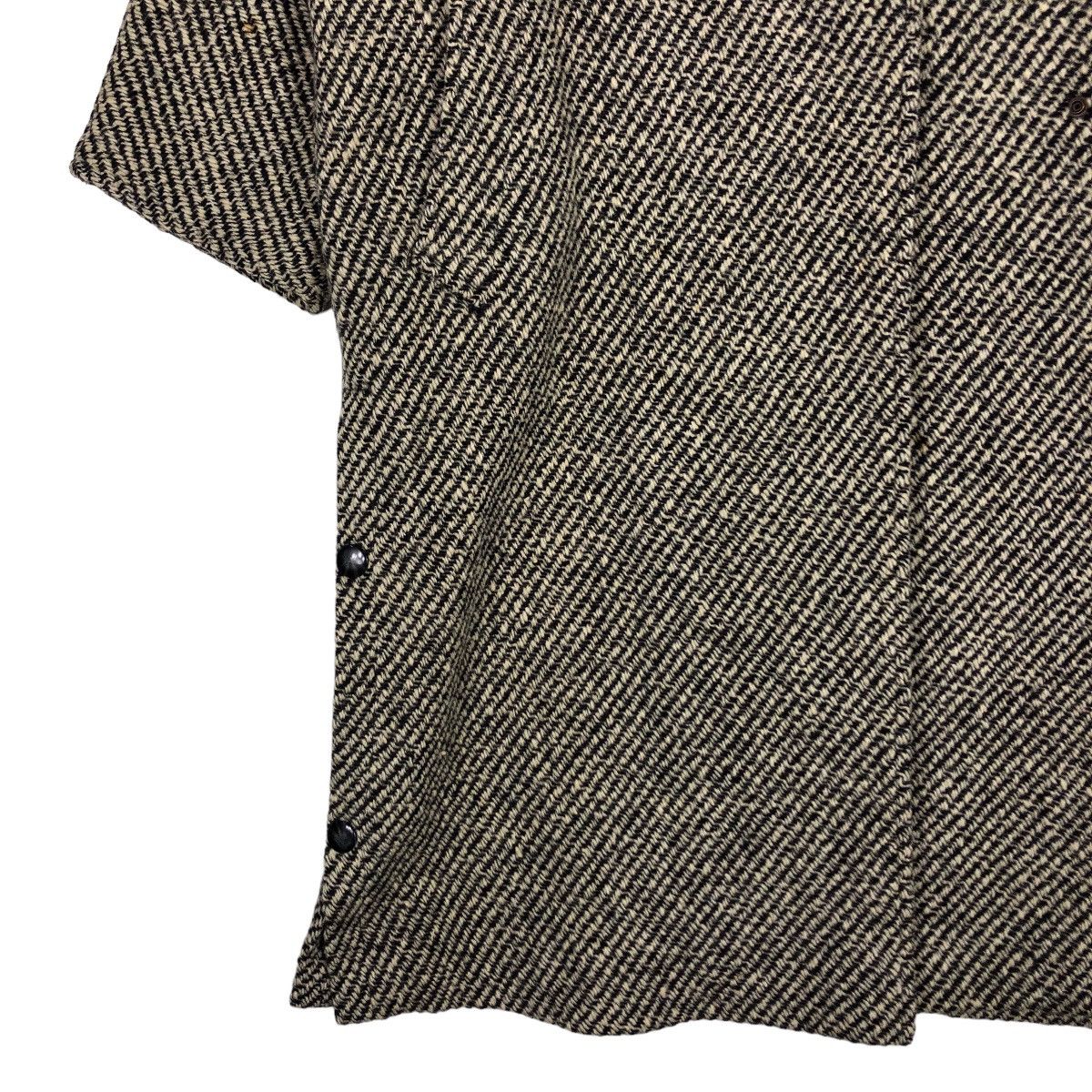 Japanese Brand 🔥Rich Grey - Fly Long Jacket Wool Herringbone Issey Miyake Size US M / EU 48-50 / 2 - 5 Thumbnail