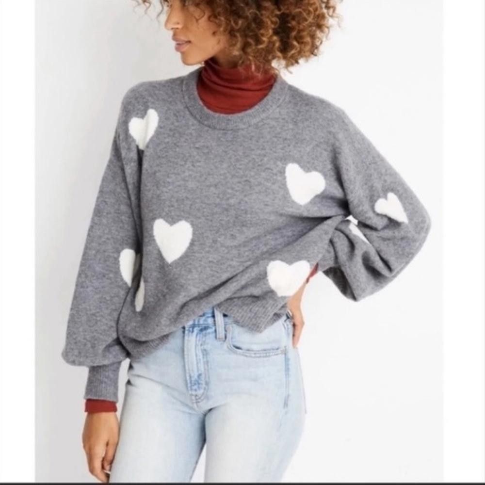 Madewell Madewell l Heart Dot Balloon Sleeve Sweater Medium Size M / US 6-8 / IT 42-44 - 9 Thumbnail