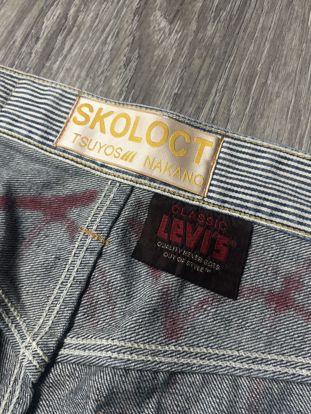 Skoloct skoloct 1/1 handpainted denim Size US 31 - 4 Thumbnail