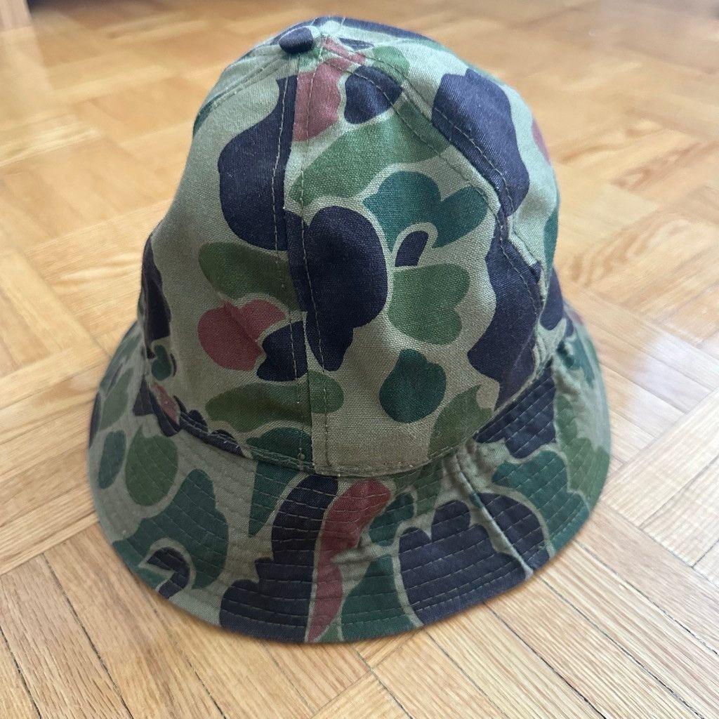 L.L. Bean Vintage 1970s 80s L.L. Bean Duck Camo Bucket Hat Size Small Size ONE SIZE - 2 Thumbnail