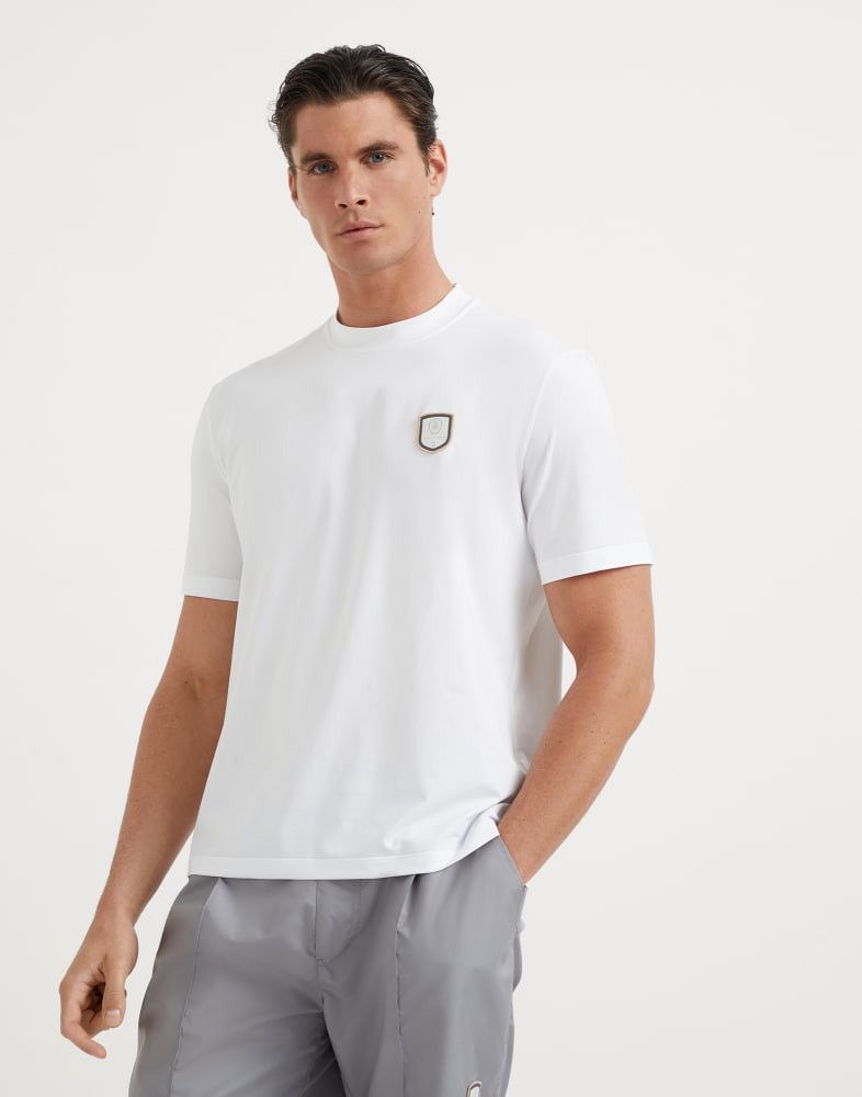 o1w1db10825 Logo PatchTt-Shirt in White