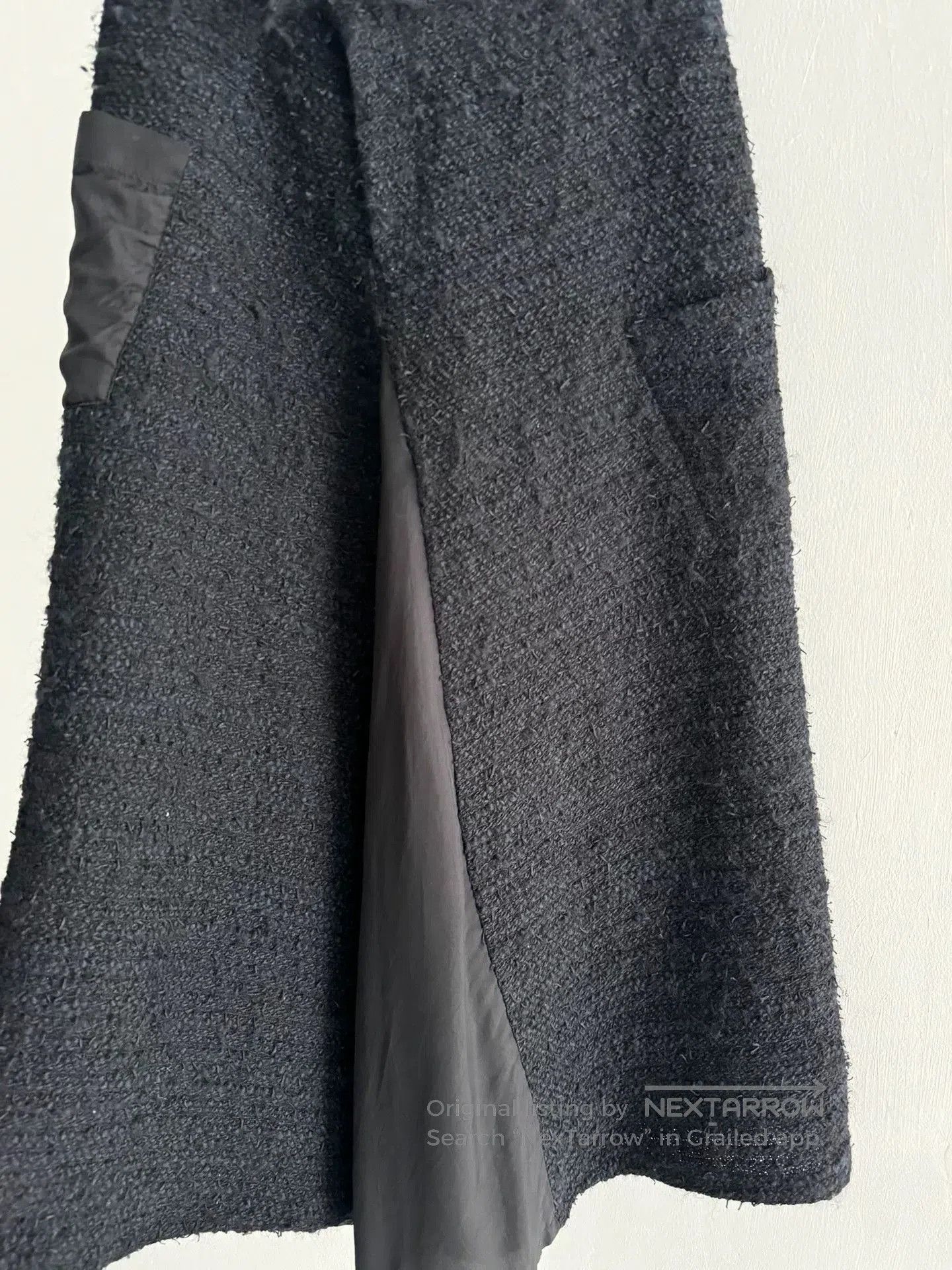 Yohji Yamamoto Yohji Yamamoto Patchwork Wool Midi Skirt. Size 27" / US 4 / IT 40 - 5 Thumbnail